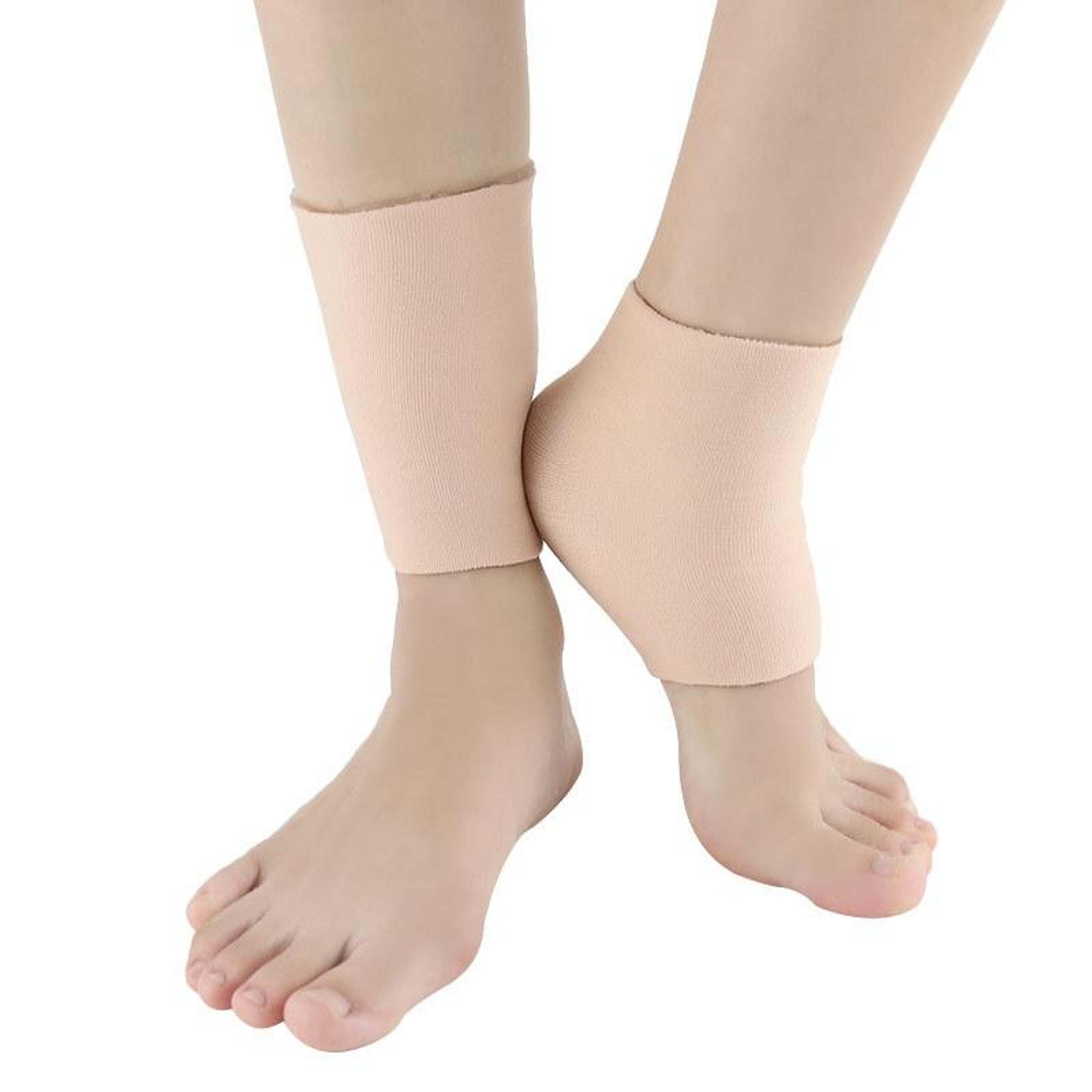 heel protector socks for dry cracked heels with shock absorption & moisturizing support