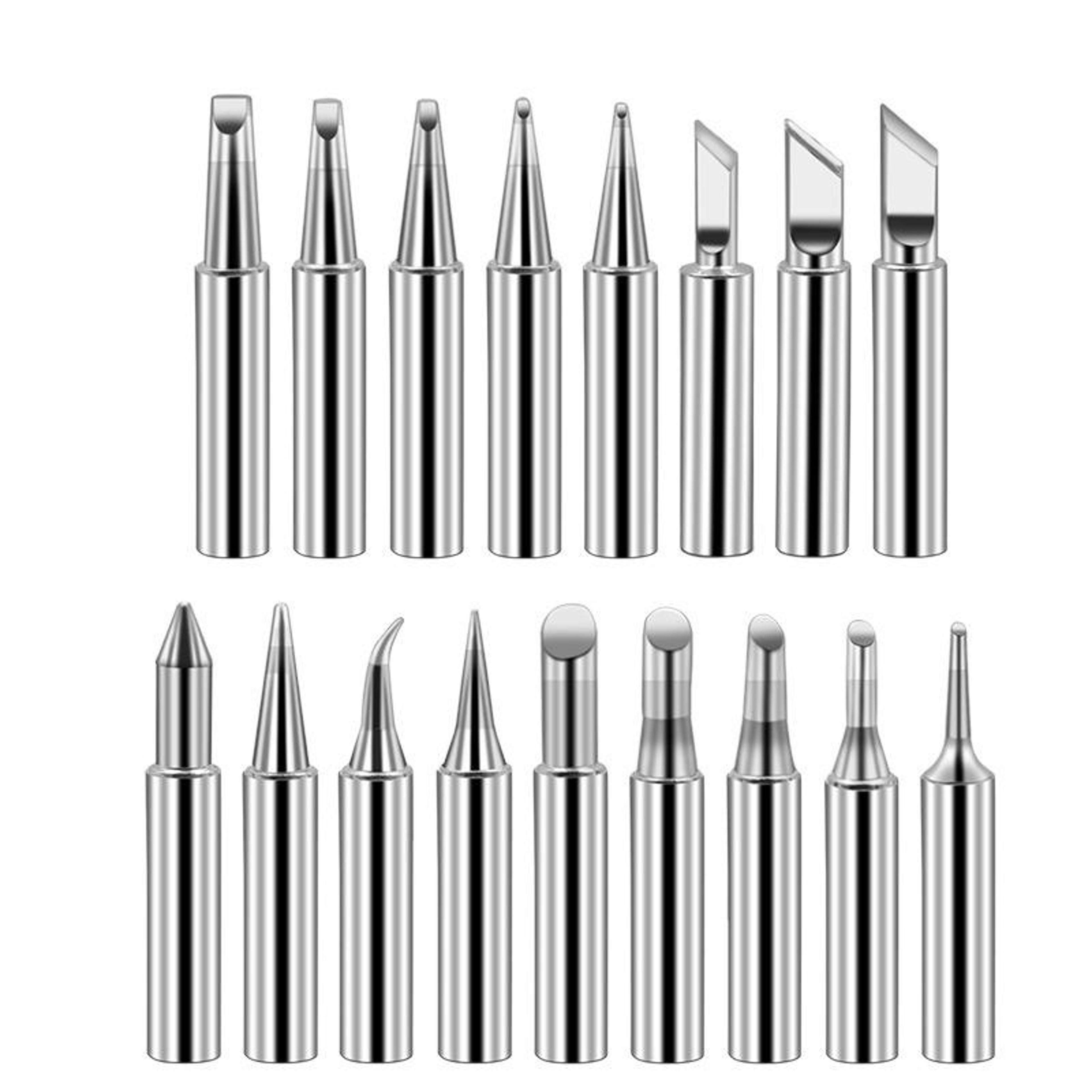 17pcs soldering iron tips set for 936 stations pure copper lead-free precision welding kit