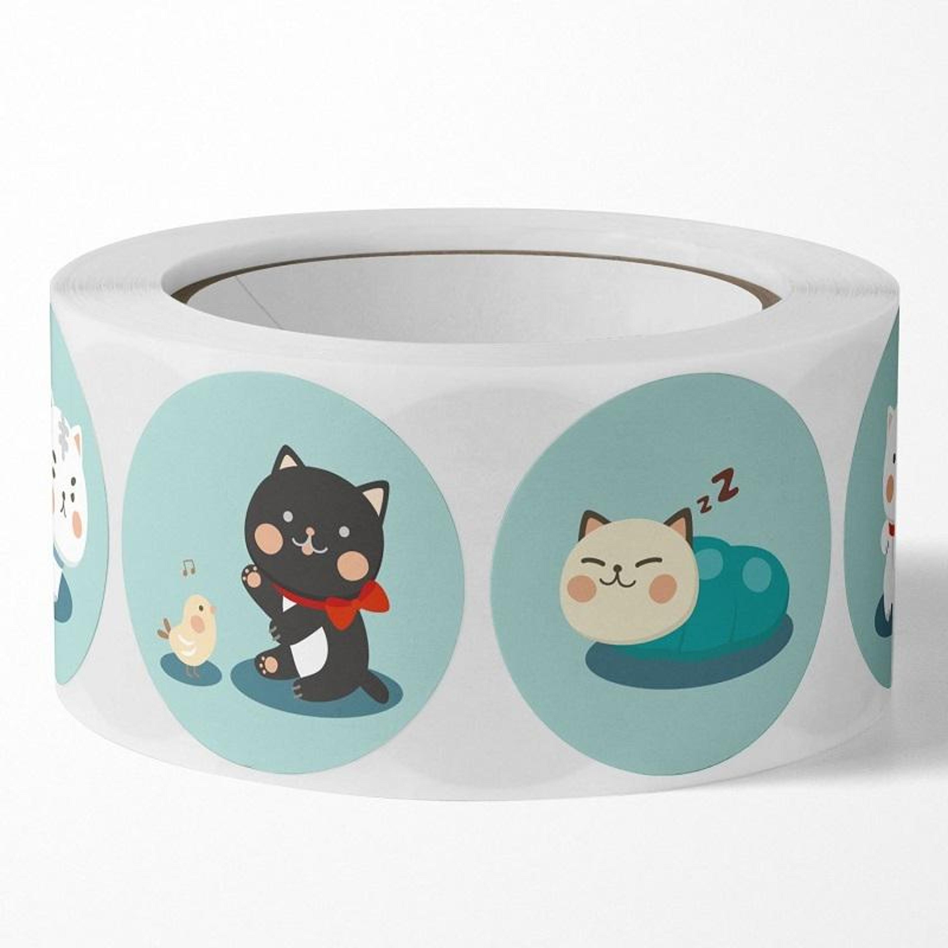 10pcs cute cartoon animal thank you sealing stickers for gift boxes & handmade packaging