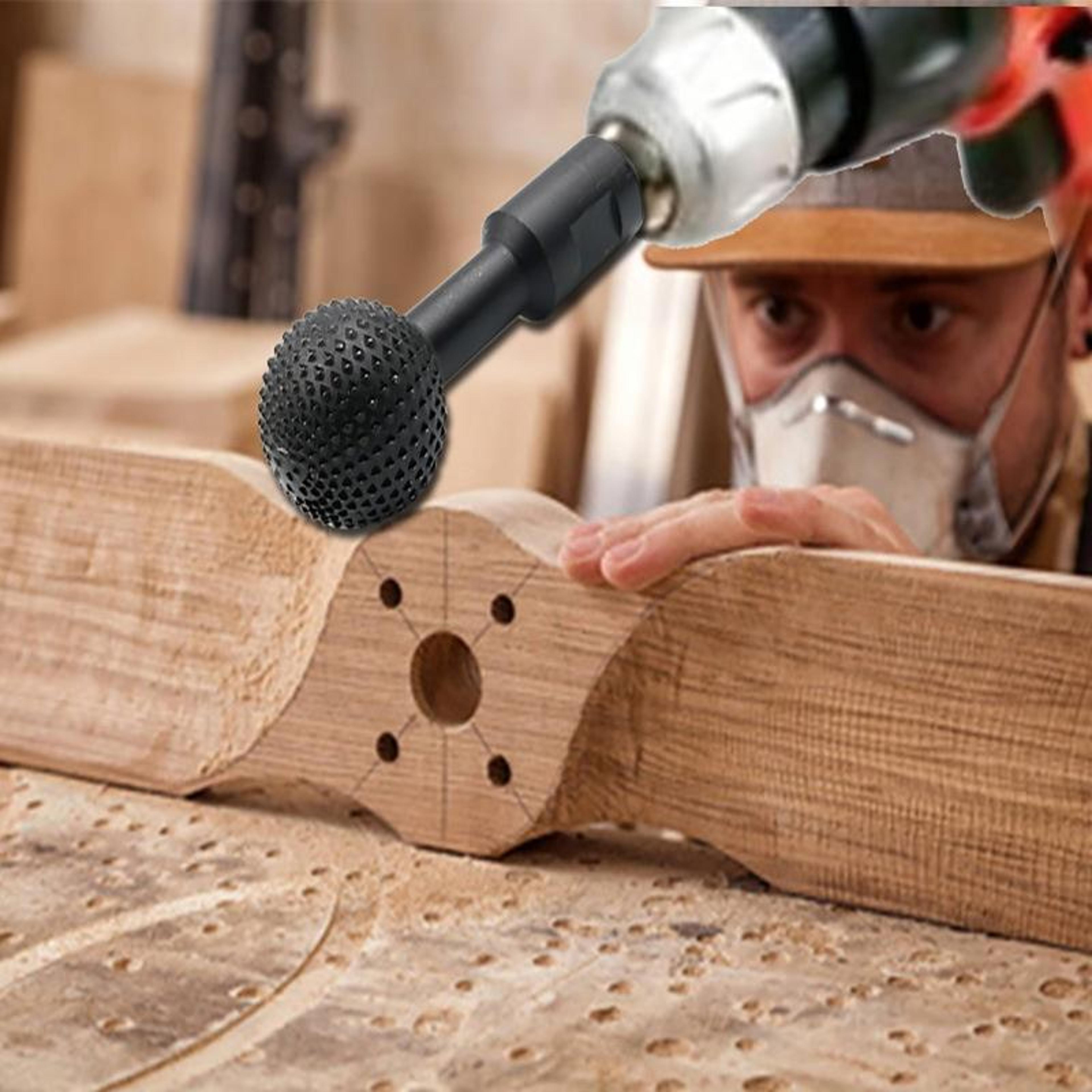 spherical wood carving disc rotary grinding head for angle grinder woodworking tool
