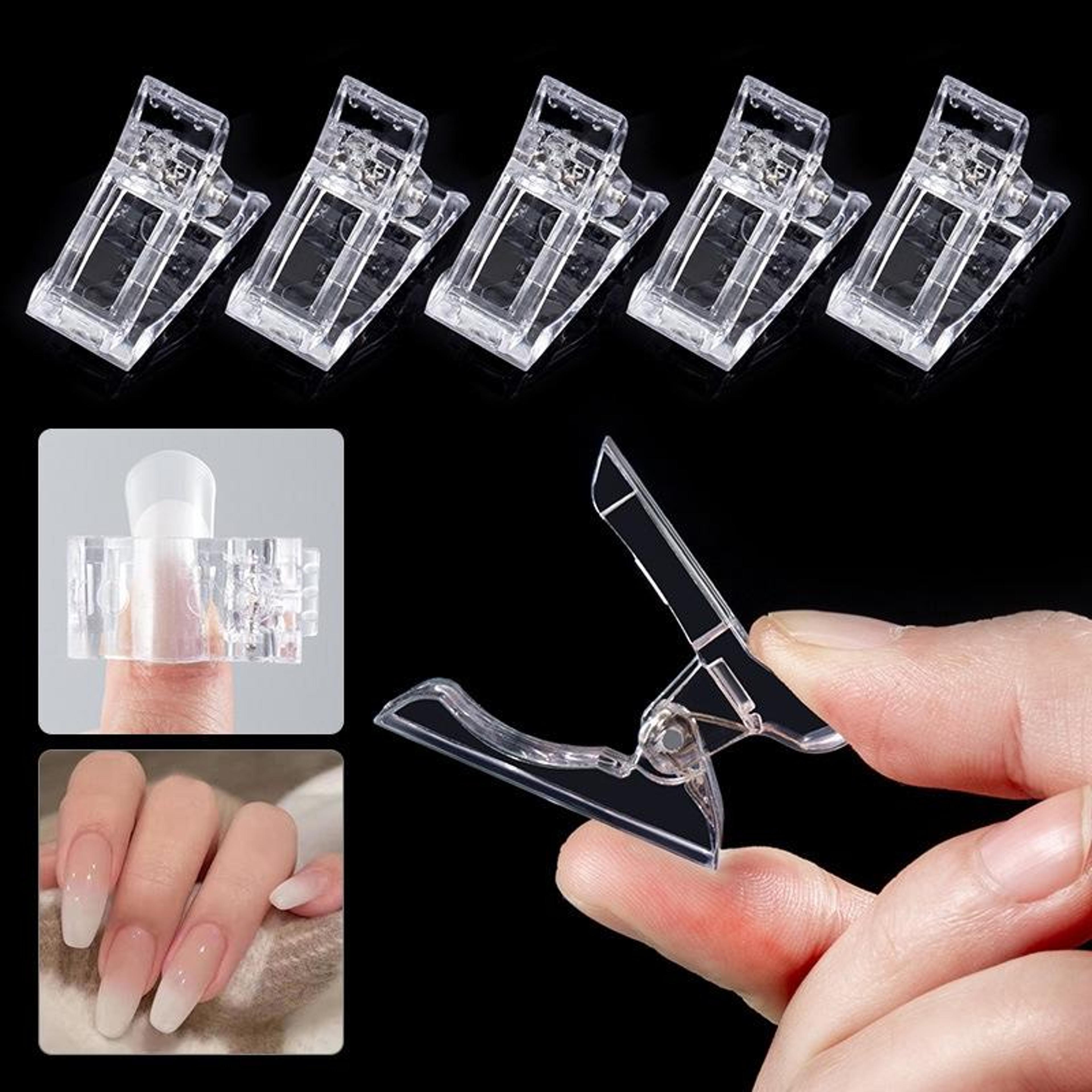 15pcs nail extension clips for poly gel & acrylic nail mold fixing