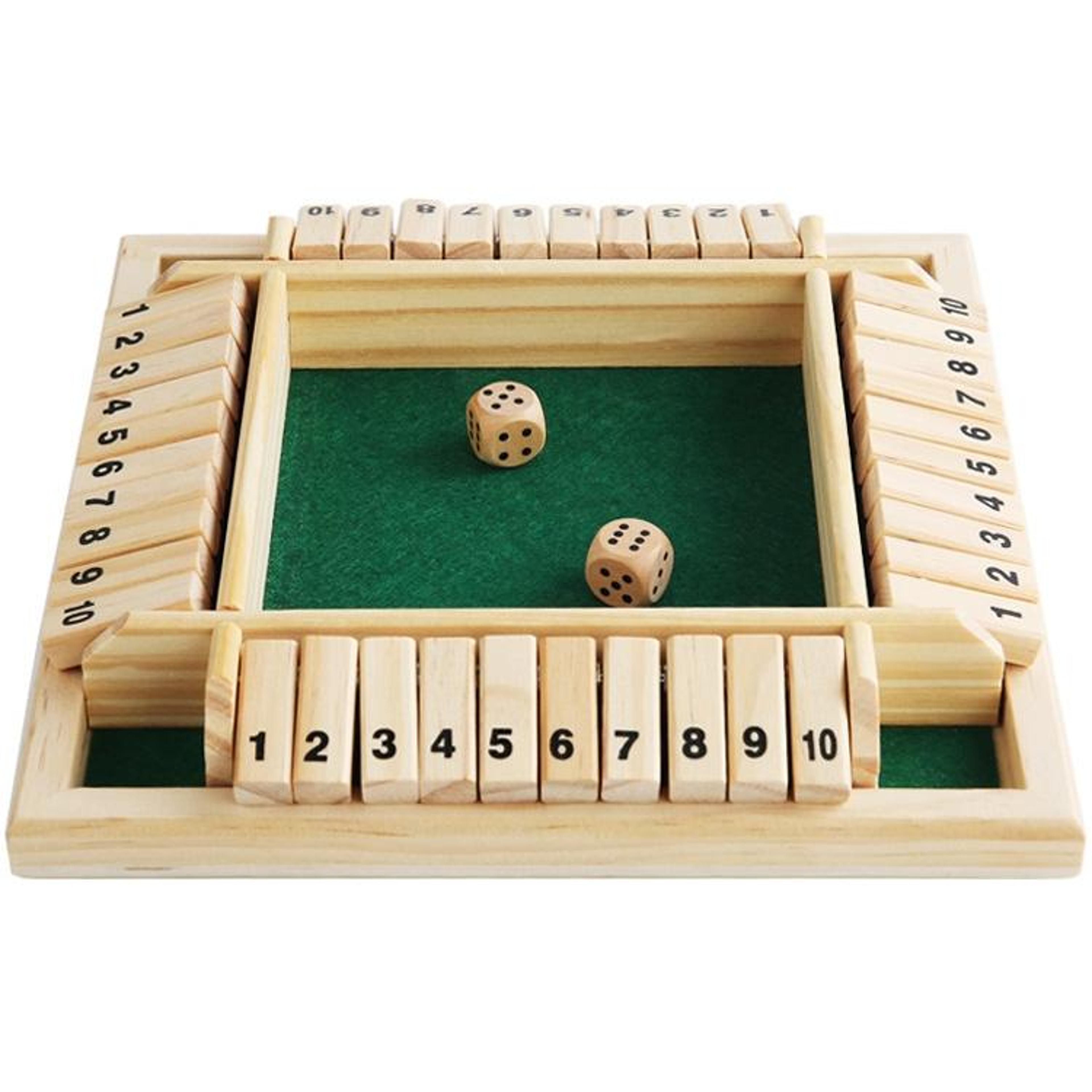 montessori wooden shut the box game for kids & adults interactive math board game