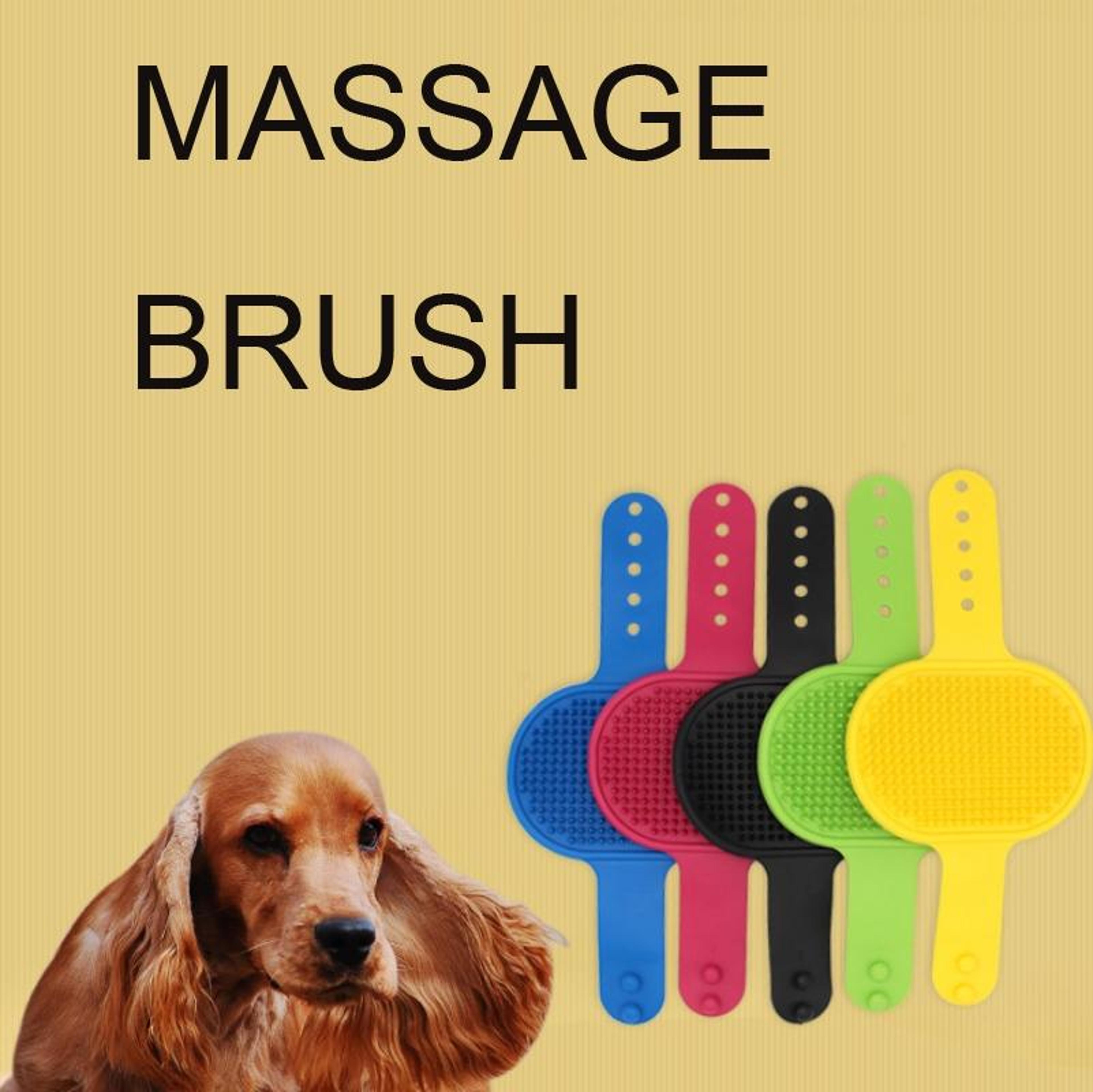 5pcs soft silicone pet bath brush glove for dogs & cats grooming massage and shedding care