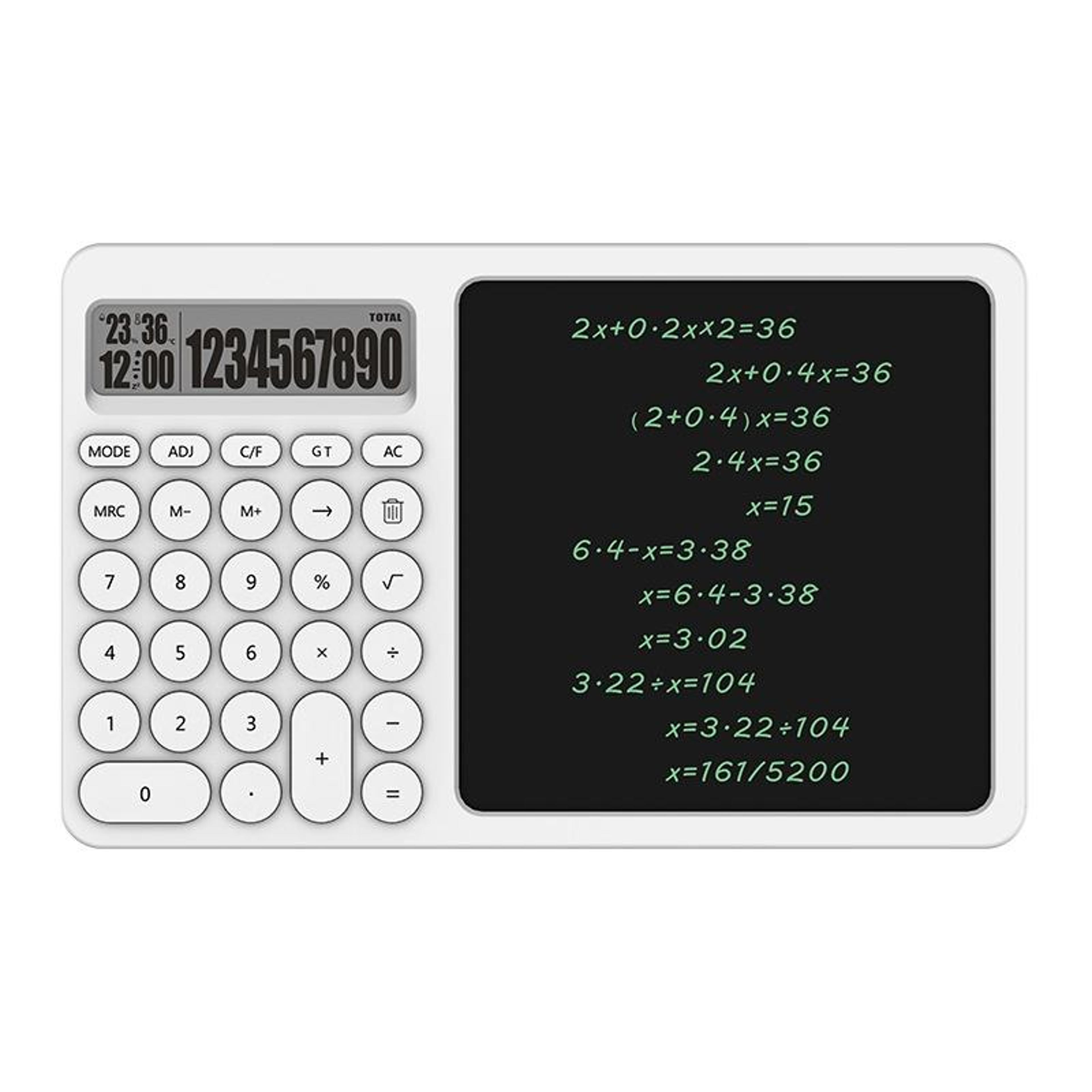 smart lcd writing tablet calculator with stand portable memo pad for office & study