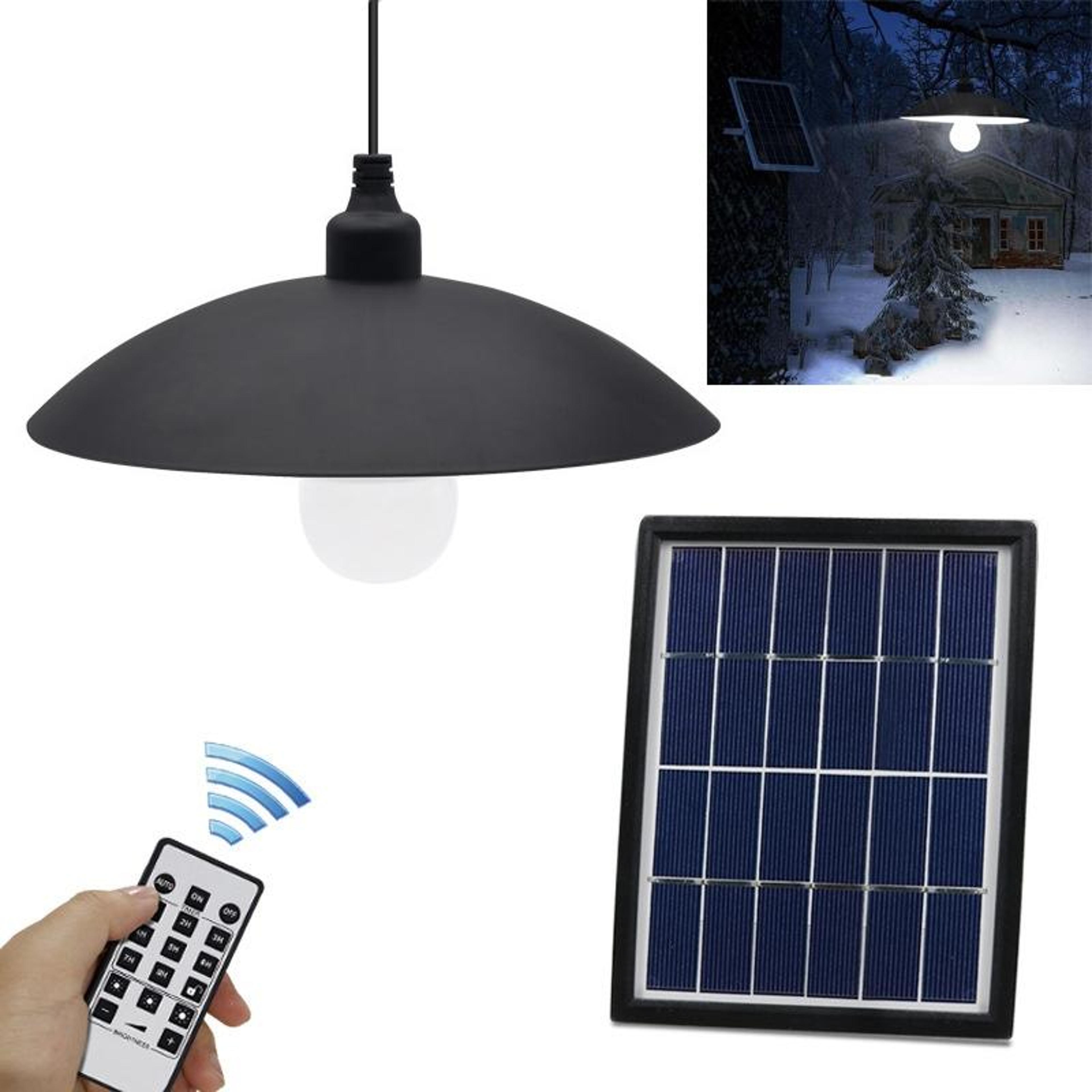 solar powered outdoor wall lamp with remote control dual color waterproof security light