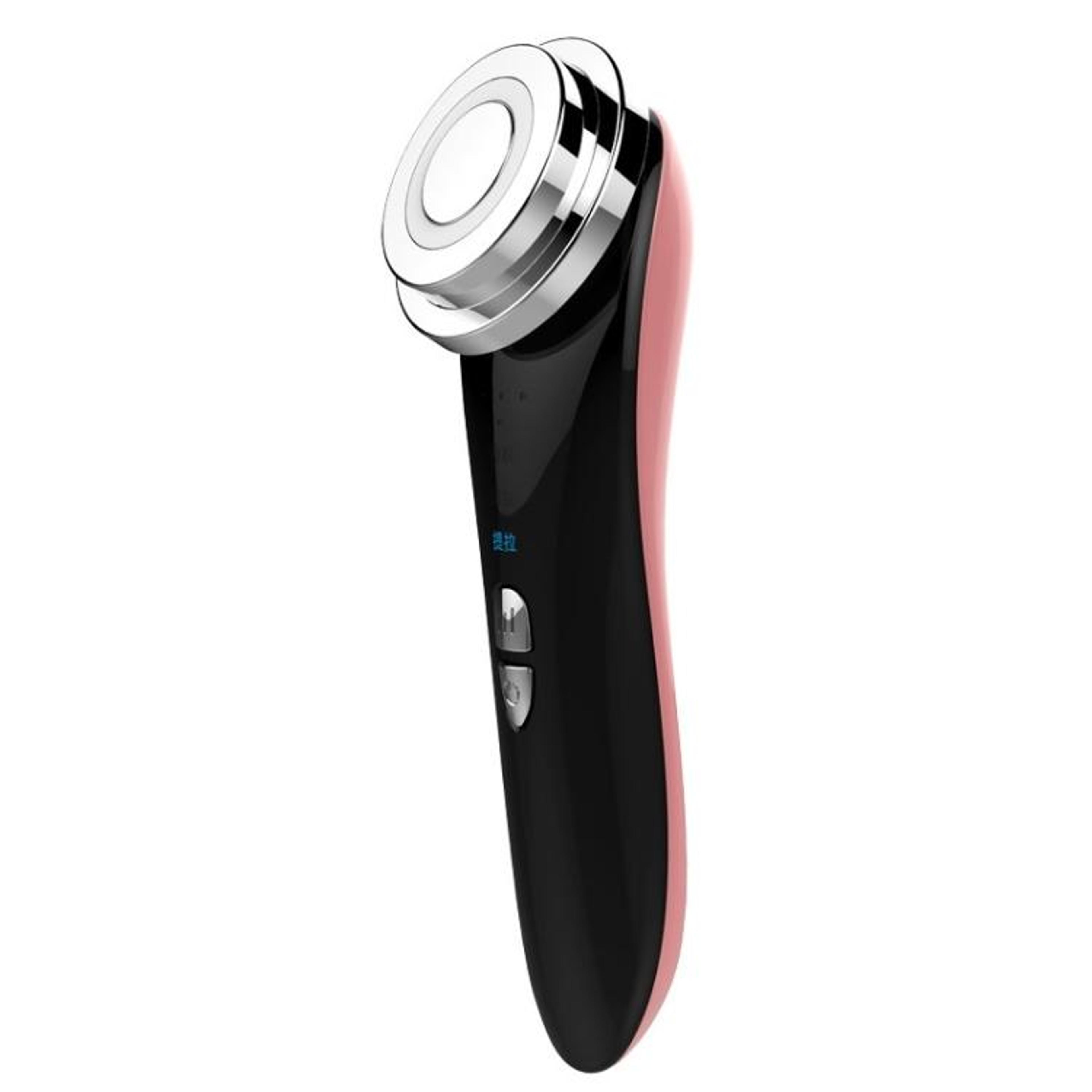 ultrasonic led facial massager with ion therapy and blue red light skin rejuvenation