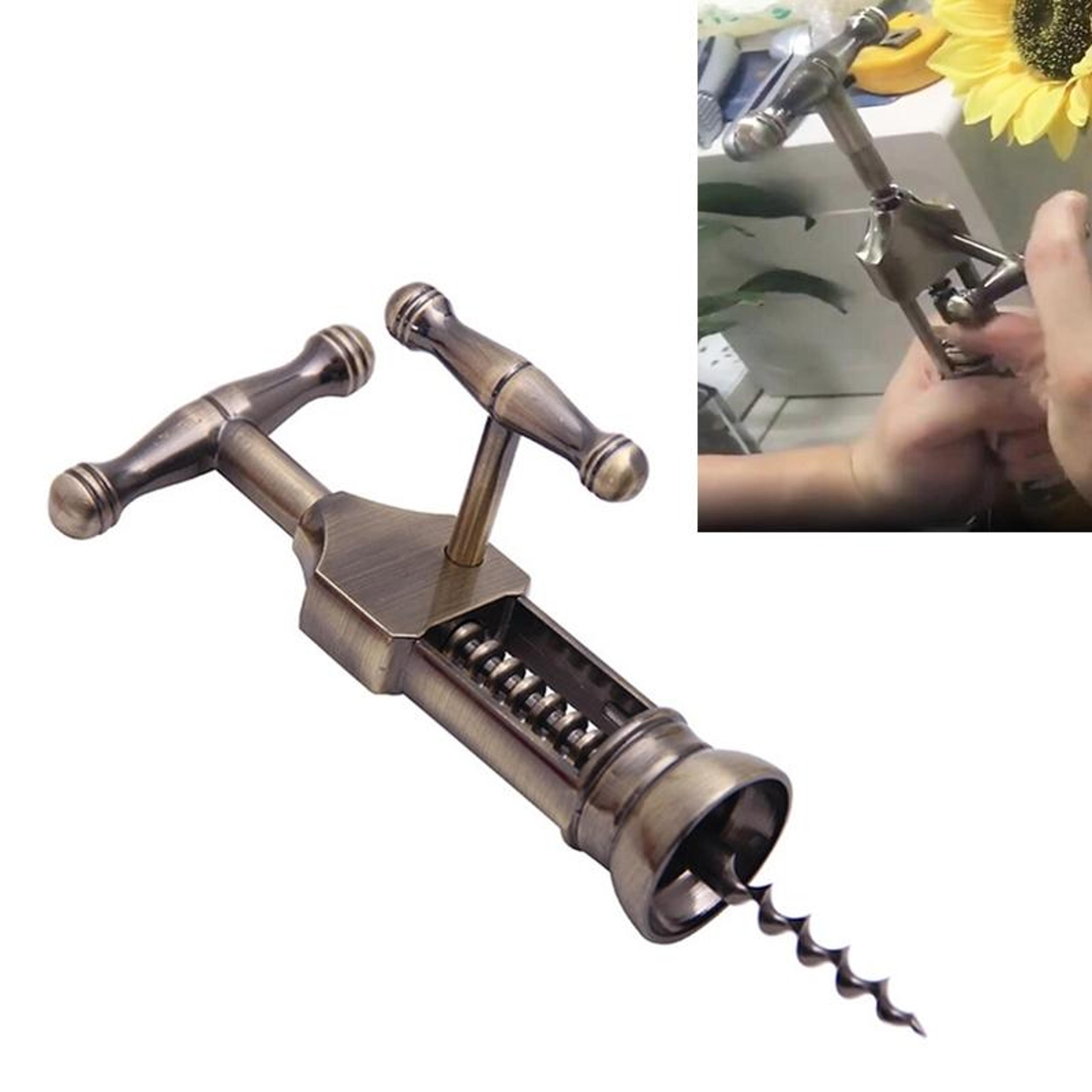 vintage zinc alloy wine bottle opener portable corkscrew opener for easy entertaining