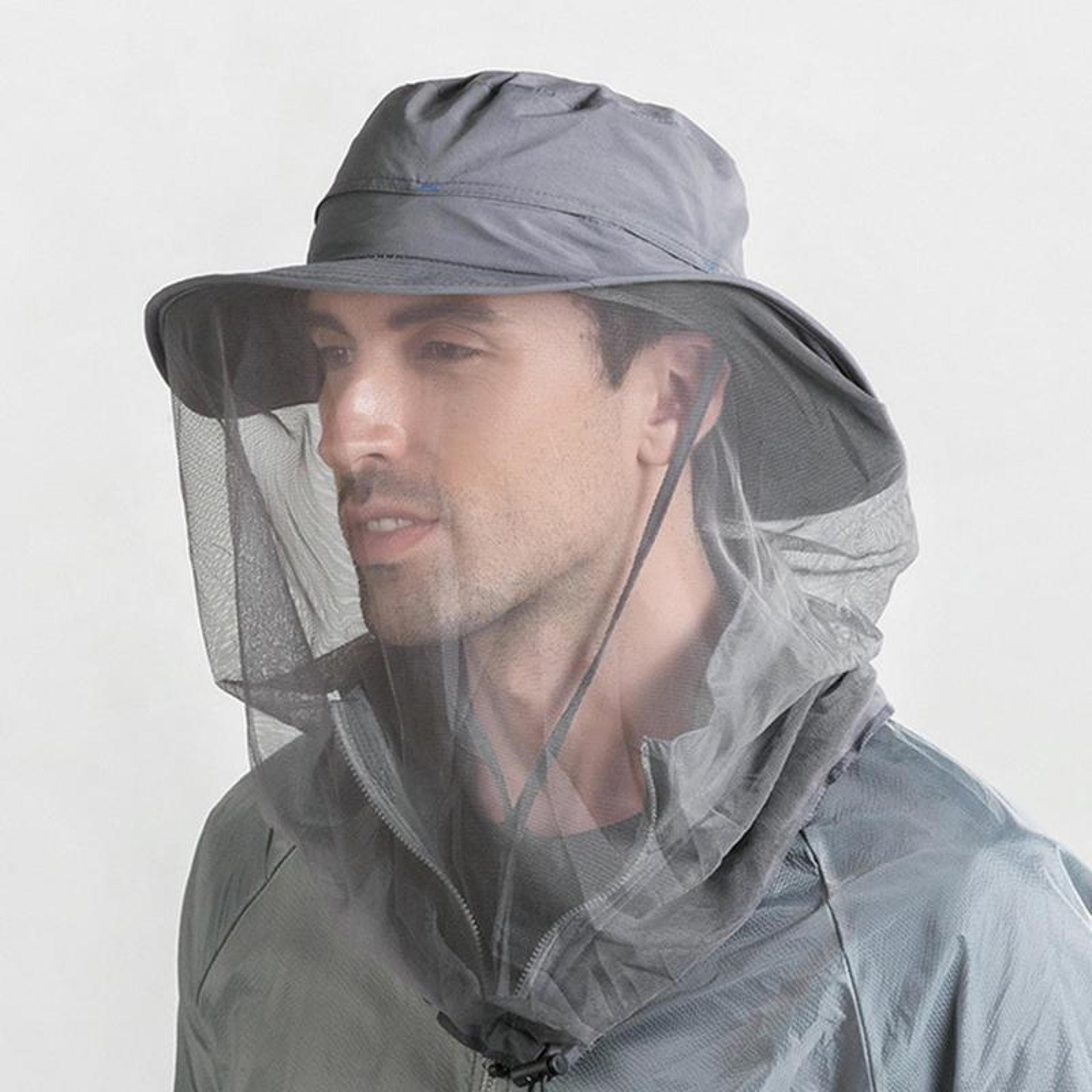 outdoor mosquito net hat with breathable mesh sun protection for fishing & hiking