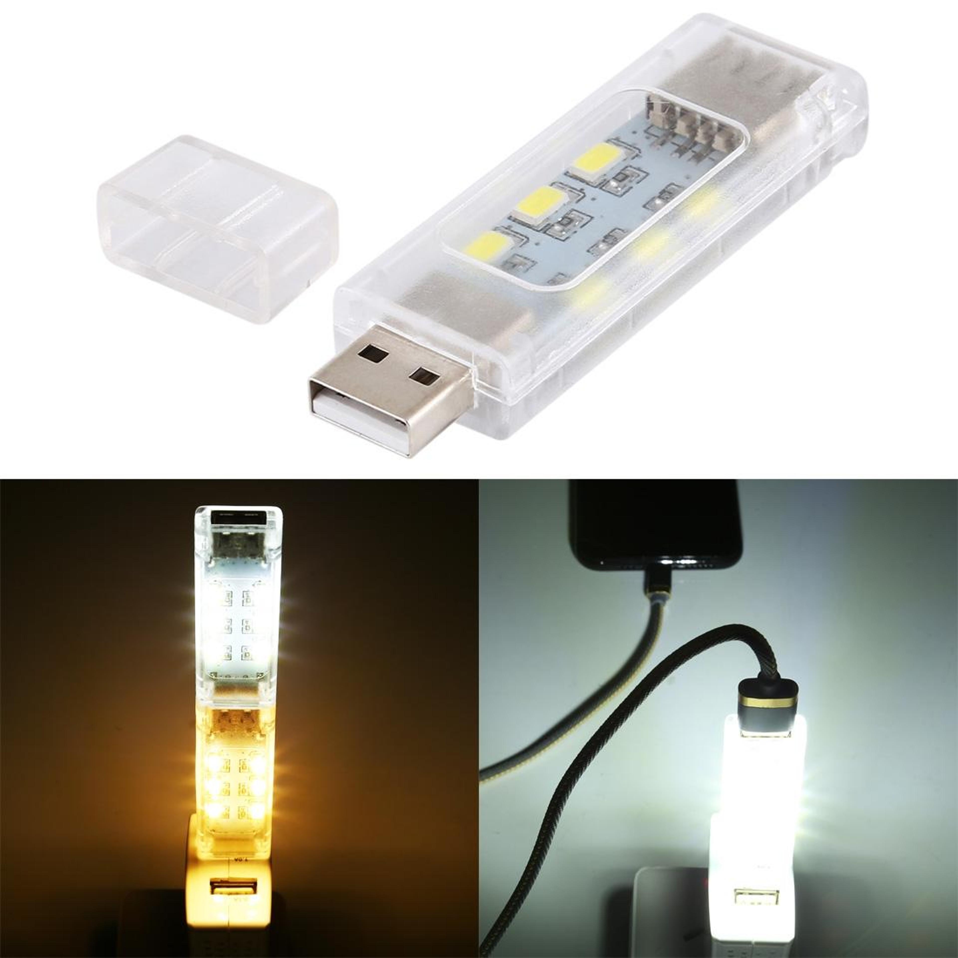 stackable usb led light bar portable double-sided mini lamp for laptop & power bank