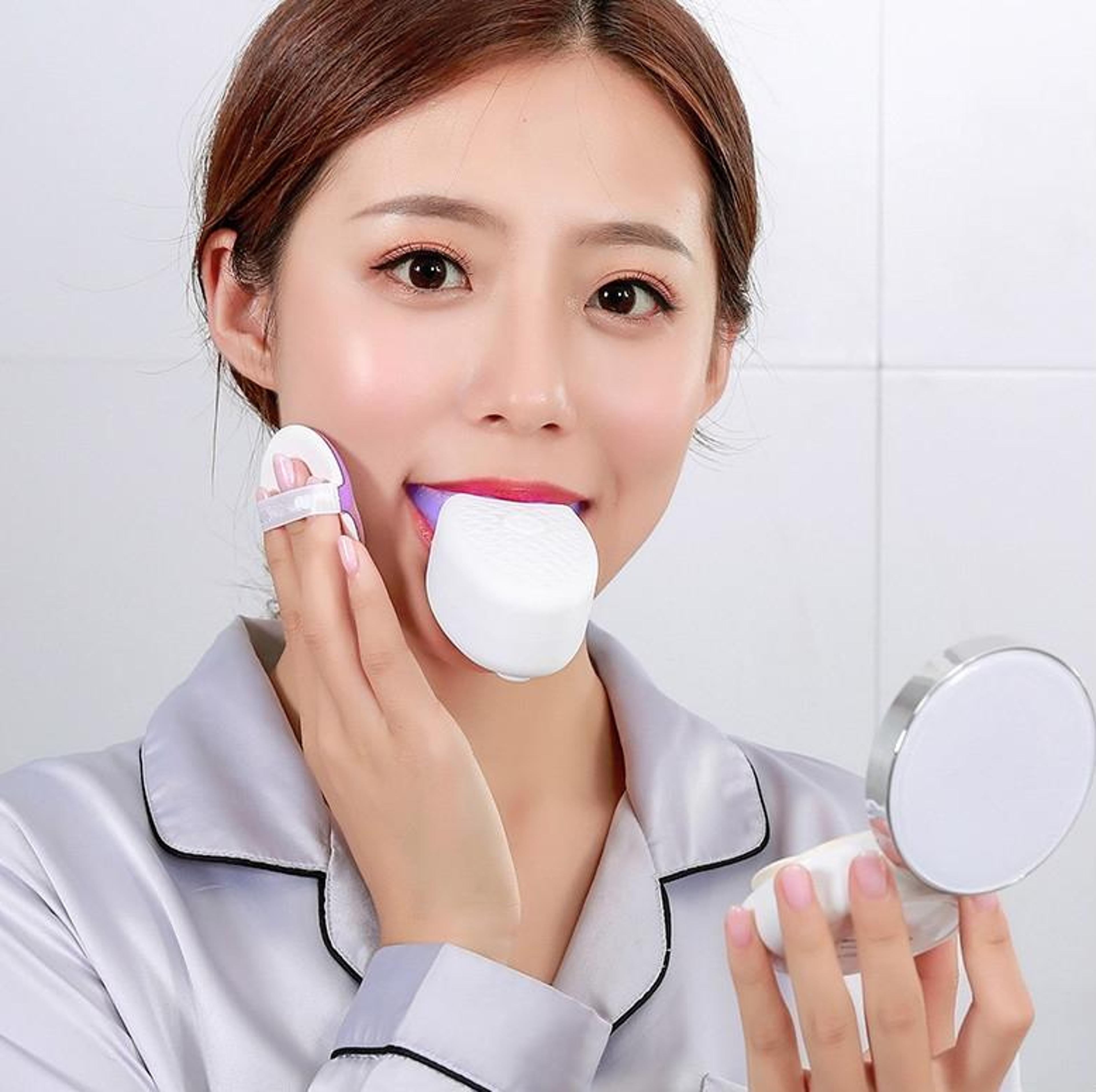 sonic u-shaped electric toothbrush with led whitening & 360° deep clean
