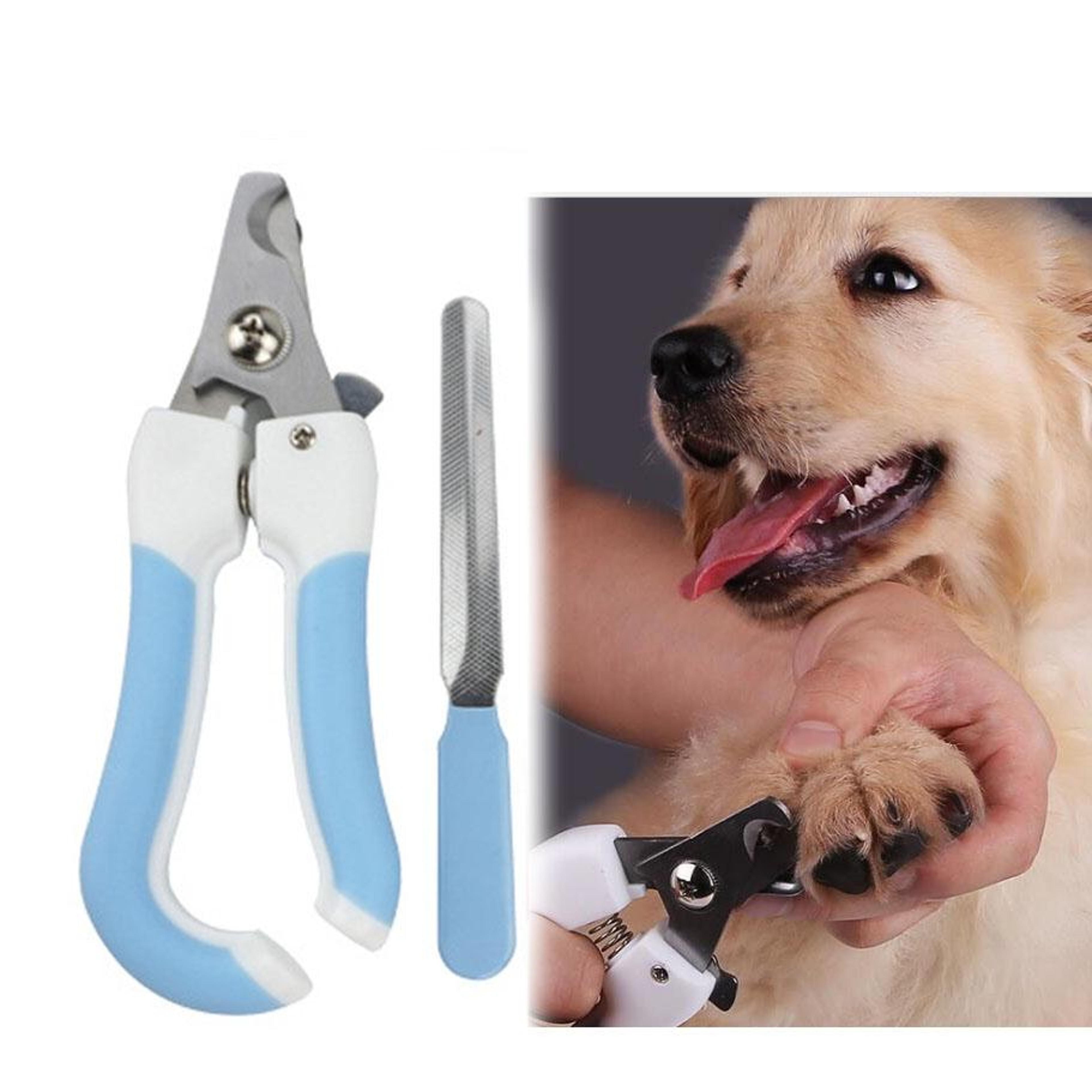 gentle grip pet nail clipper set with stainless steel cat nail trimmer and nail file
