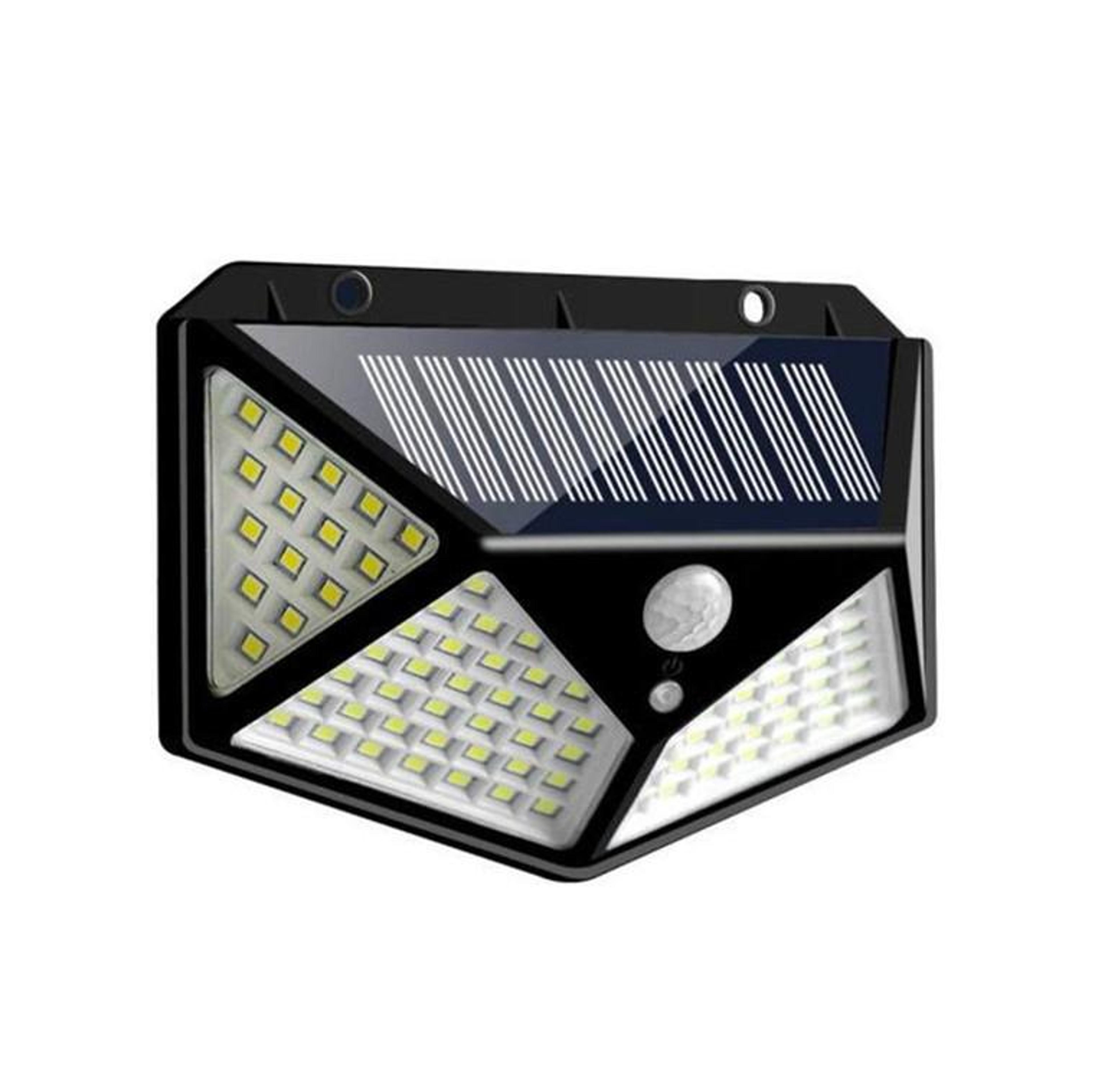 100 led solar wall light with motion sensor for patio, garden & balcony security
