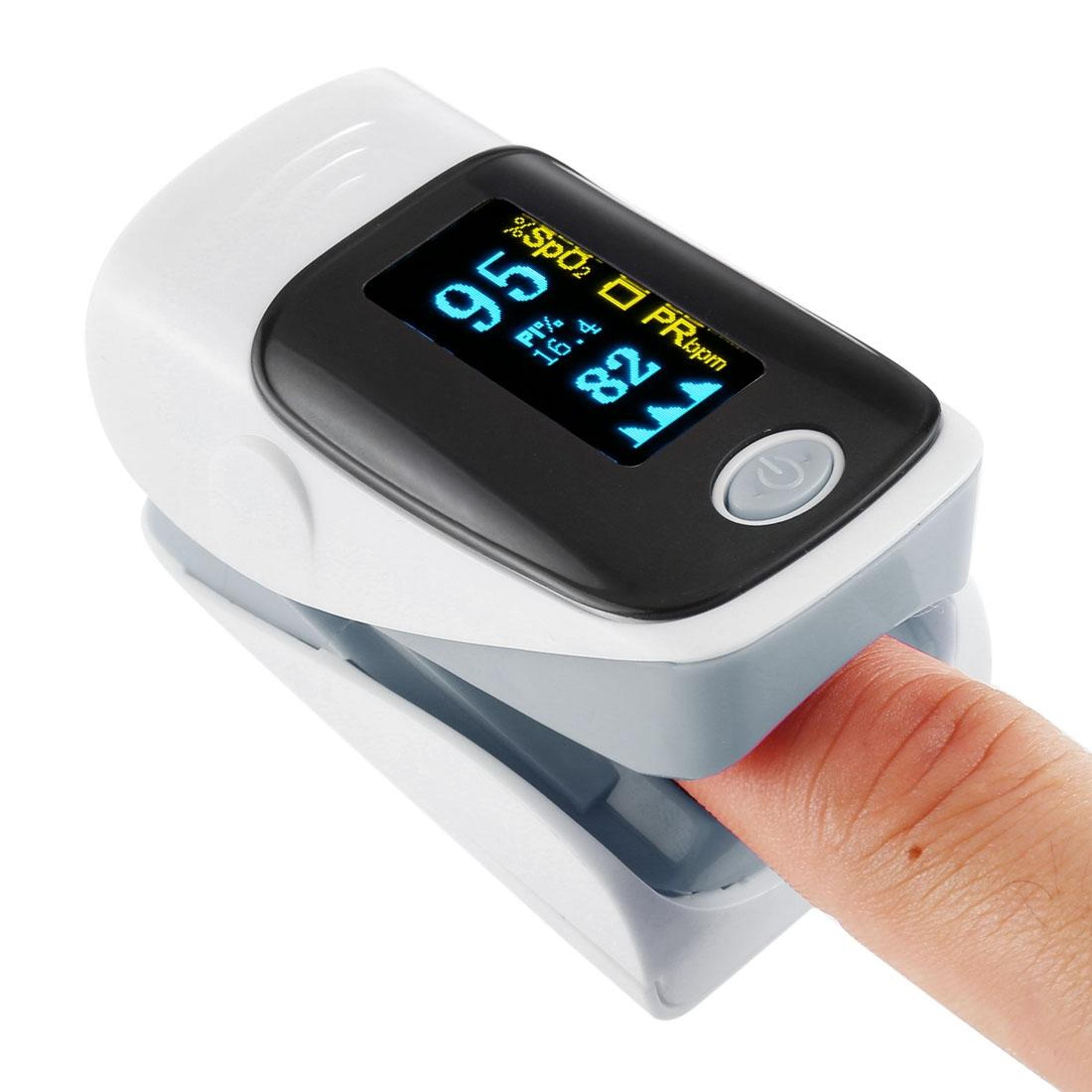 ab-80 fingertip pulse oximeter blood oxygen & heart rate monitor