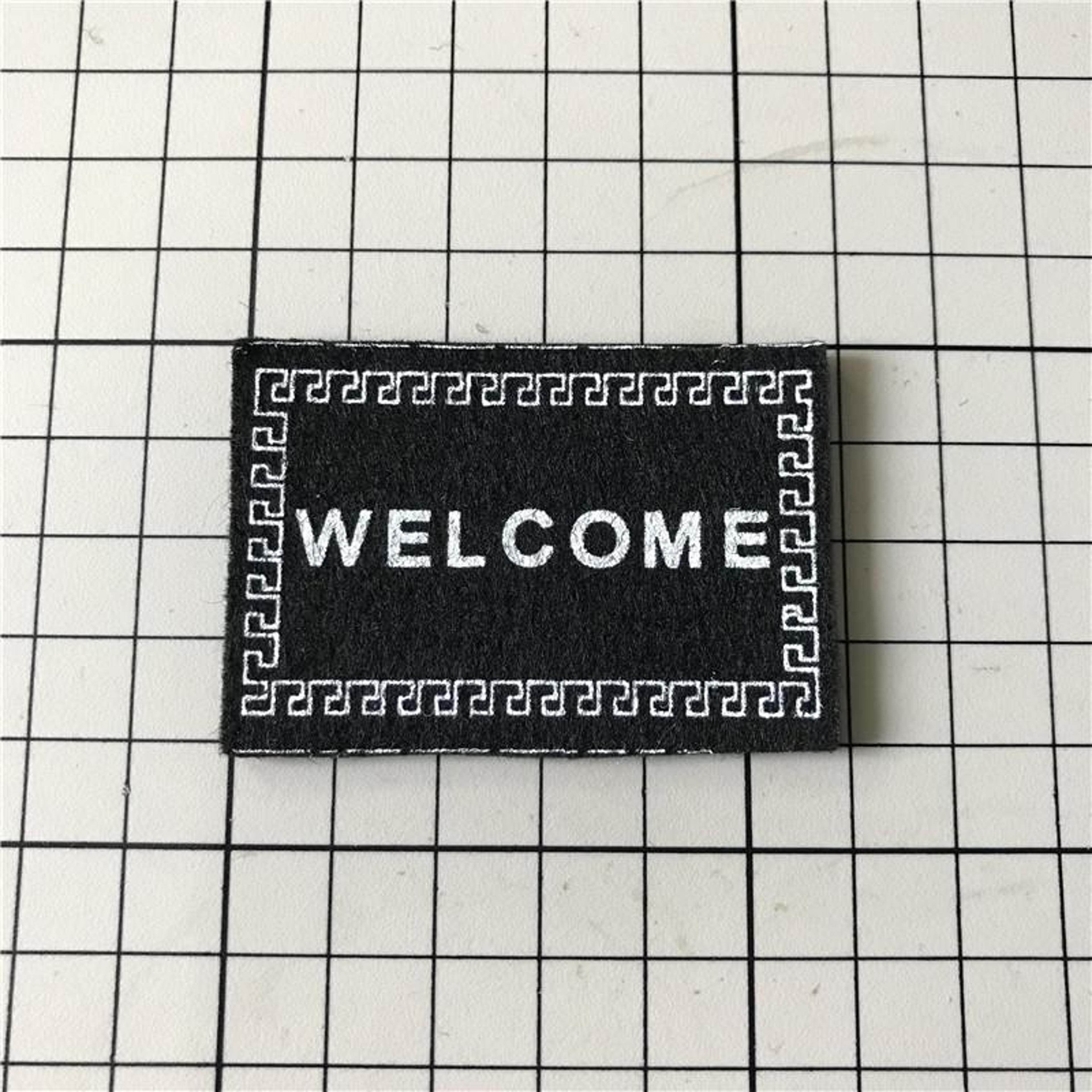 mini welcome floor mat for dollhouse decor handmade simulation entrance rug