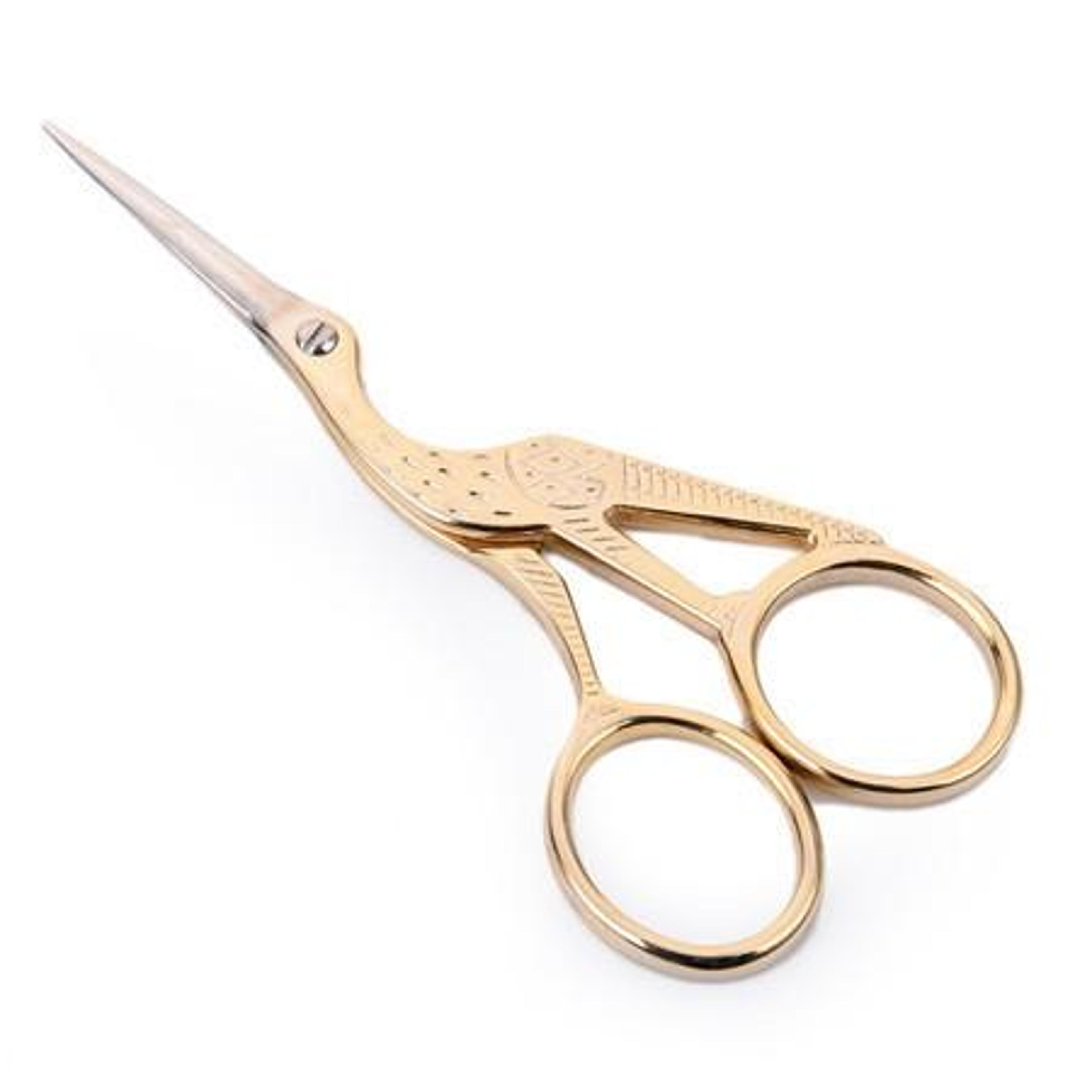vintage crane embroidery scissors stainless steel cross stitch scissors for sewing & needlework