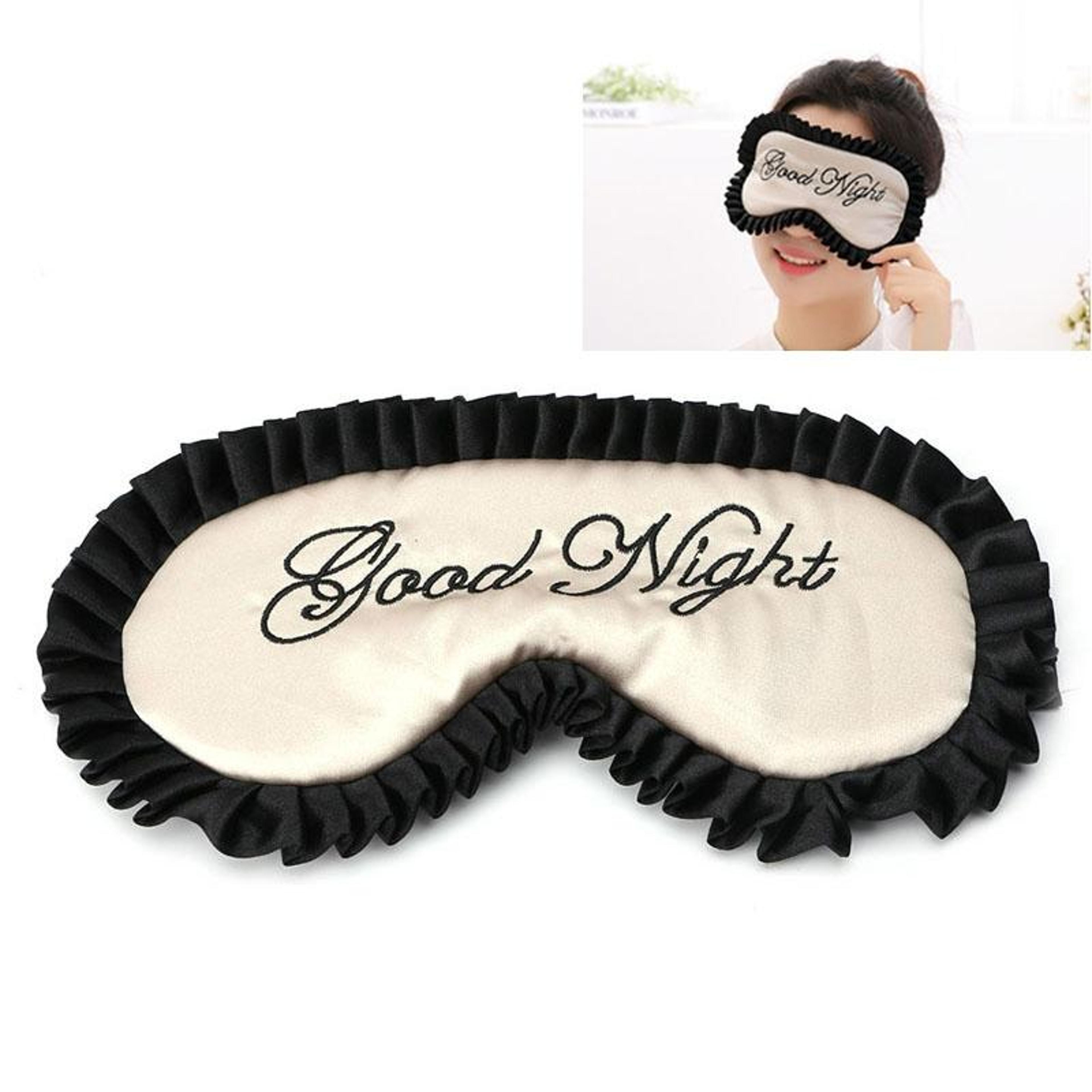luxury satin sleep mask for travel and deep rest