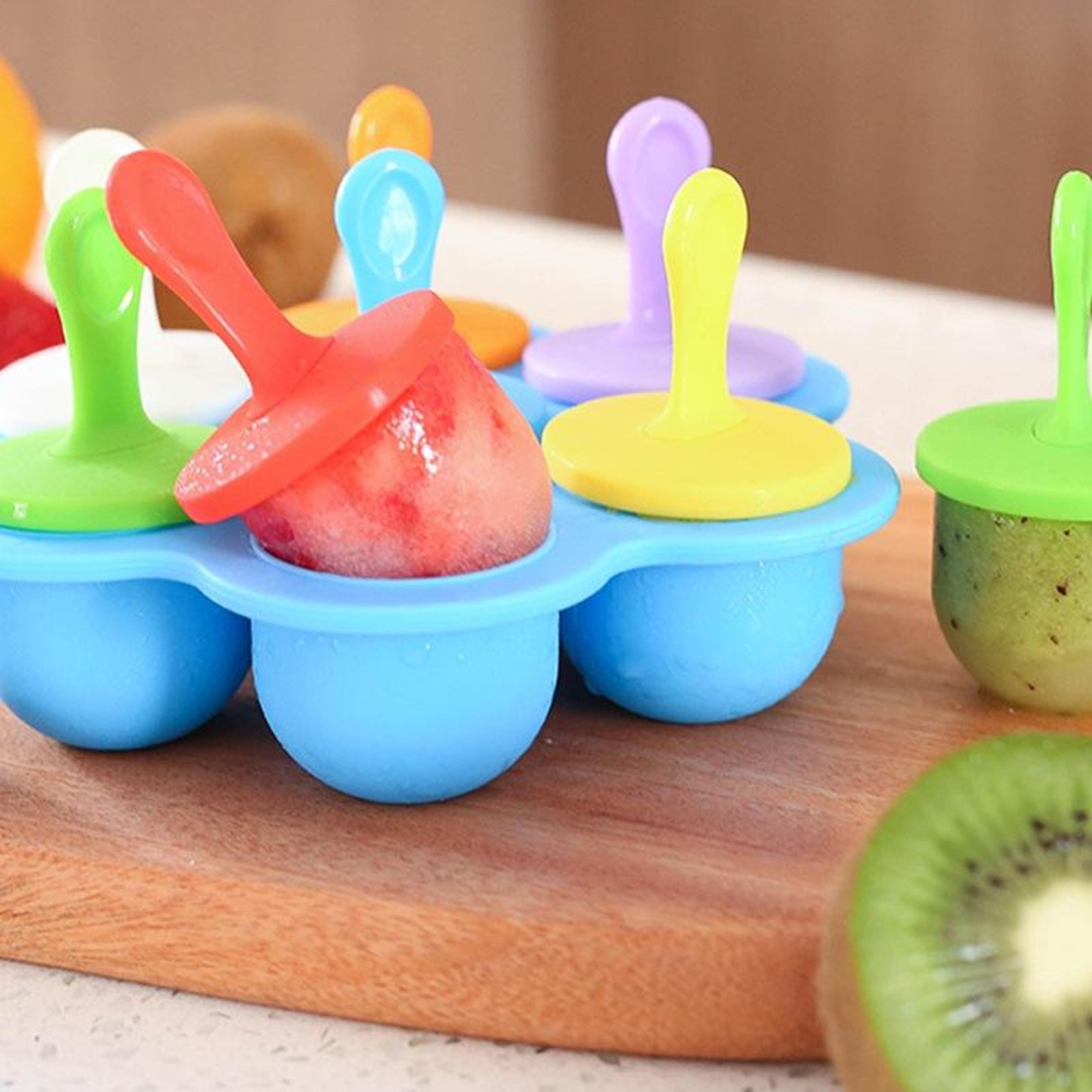 silicone mini ice pops maker reusable diy popsicle mold for baby food & healthy frozen treats