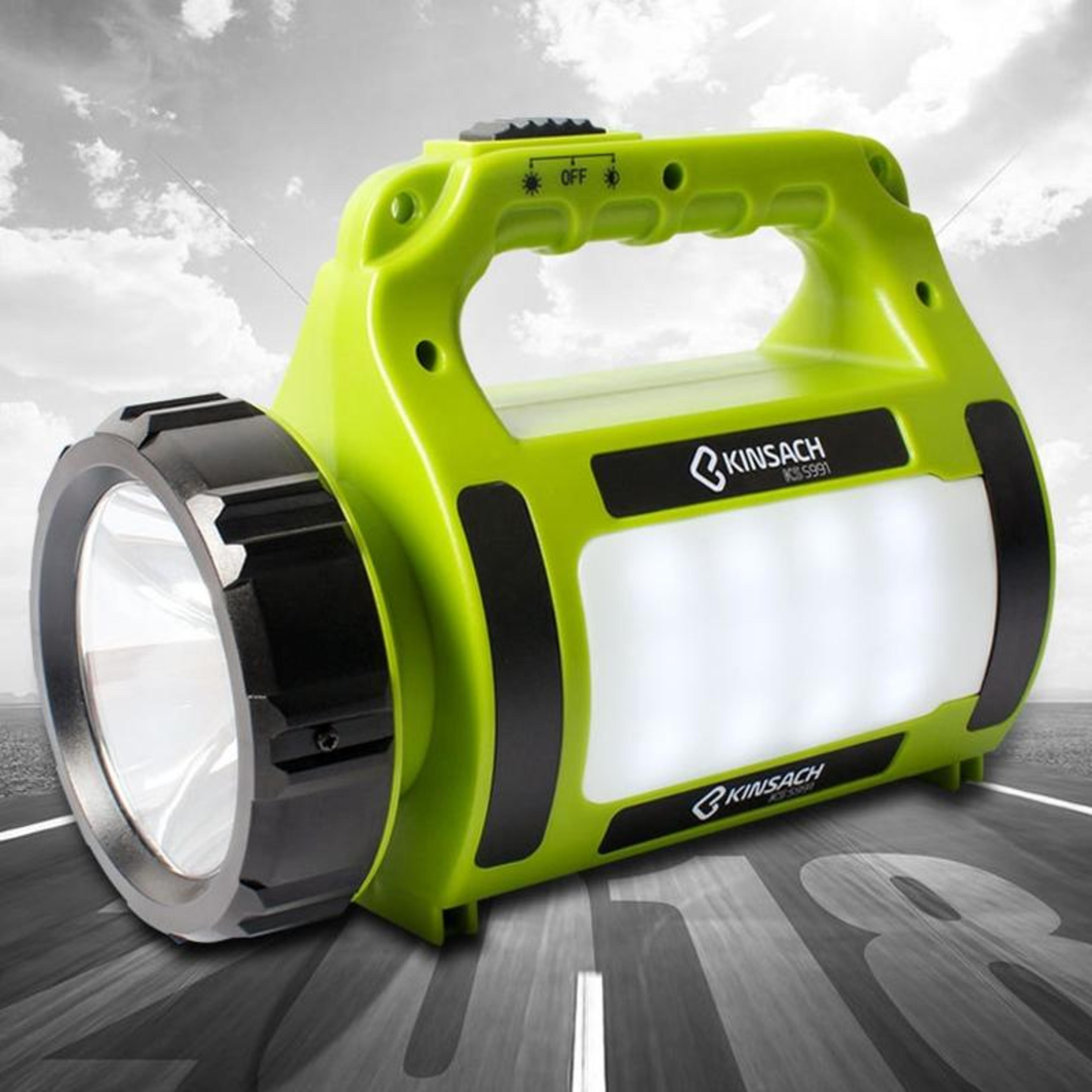 rechargeable led searchlight 1000lm portable outdoor flashlight with usb power bank & sos light