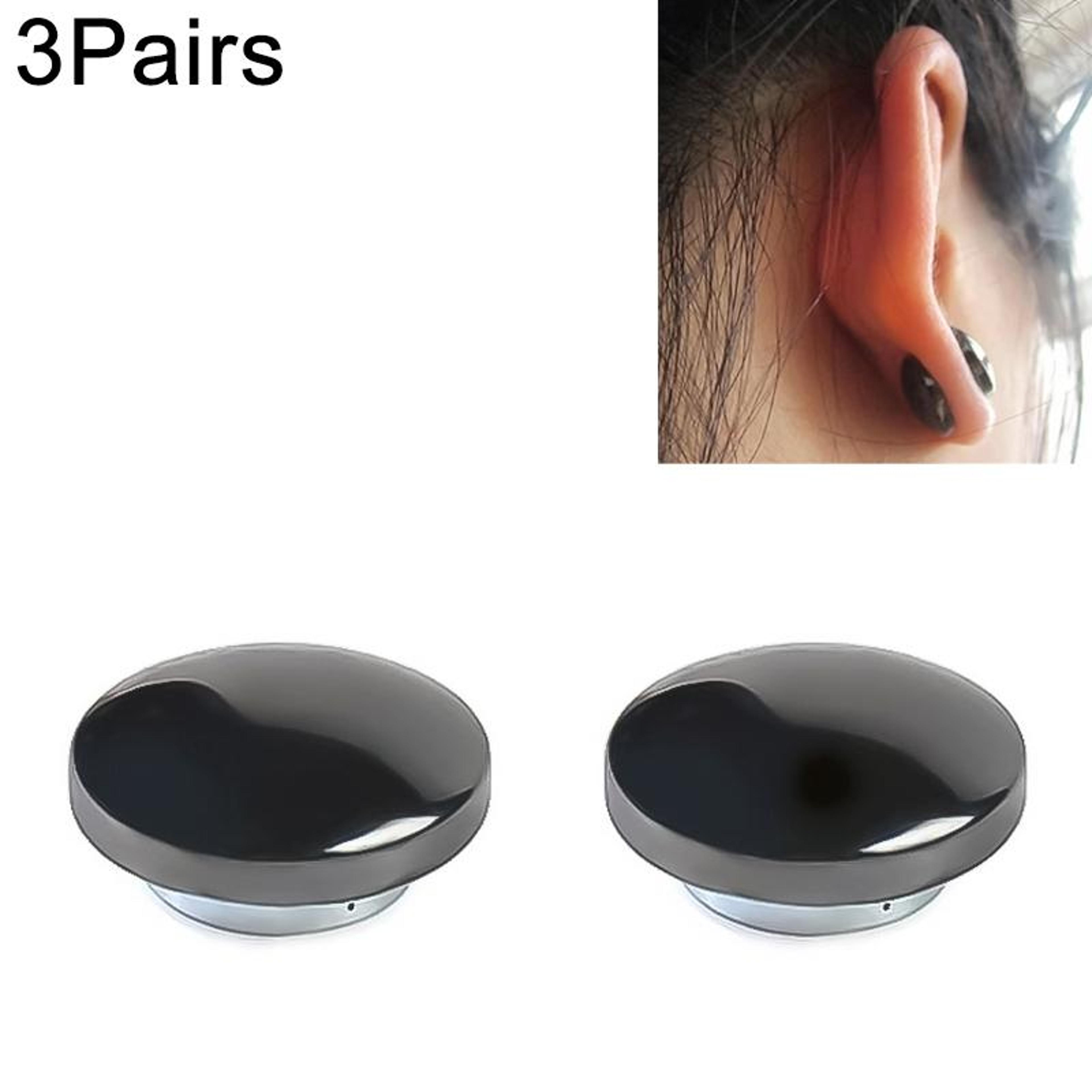3pair magnetic acupressure therapy earrings set for wellness massage and stylish everyday wear