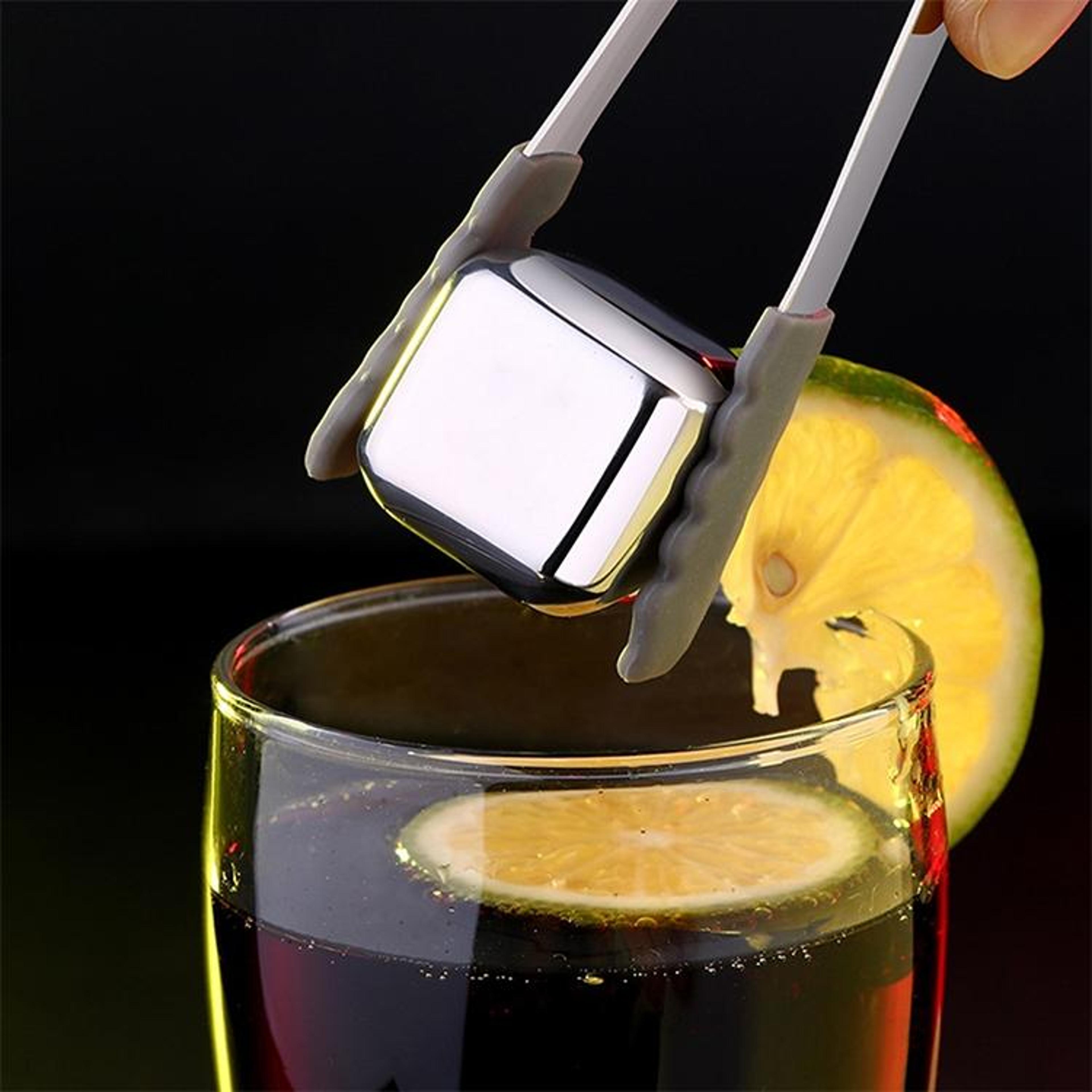 premium whiskey stones stainless steel ice cubes for chilled drinks without dilution