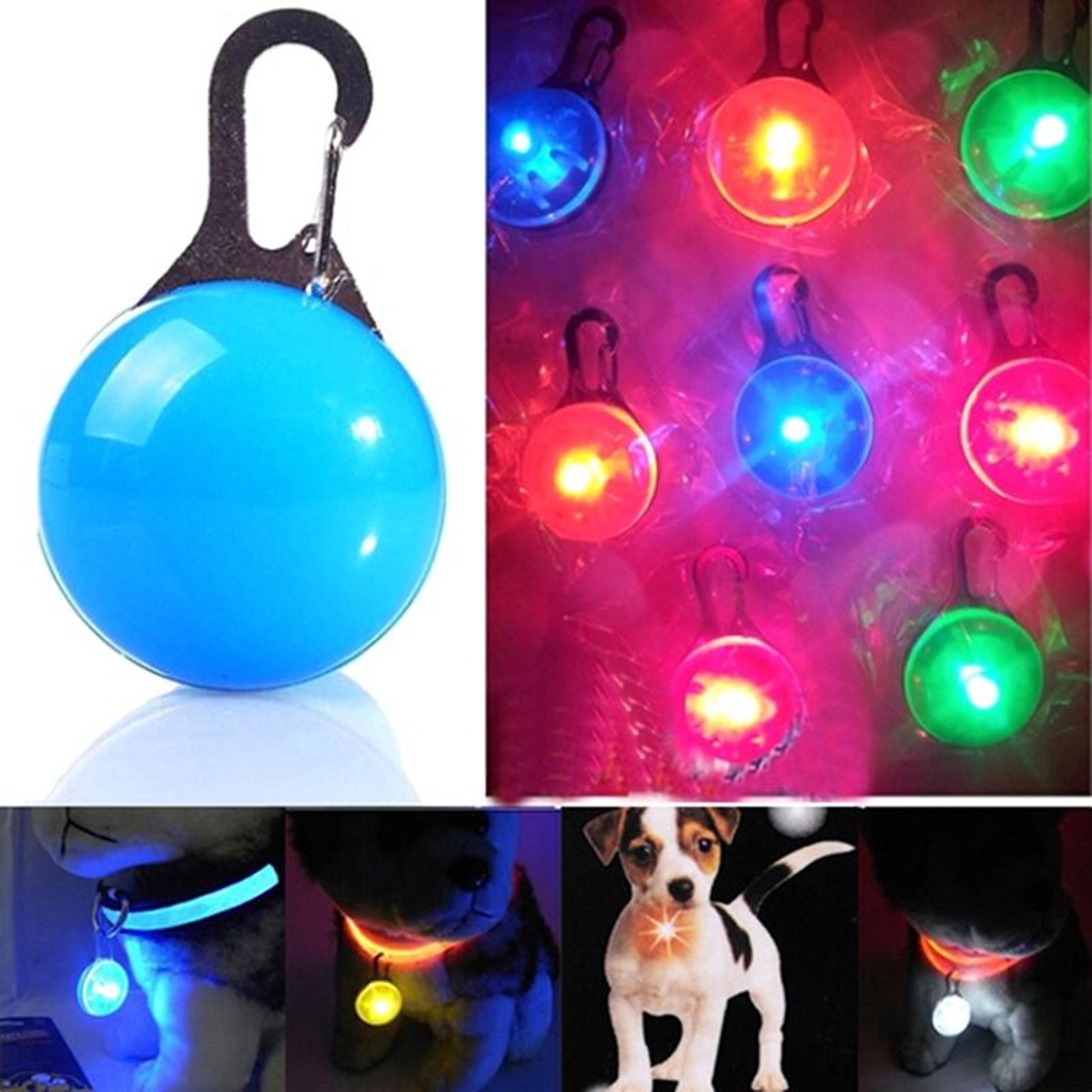 led pet collar pendant for dogs & cats night safety light