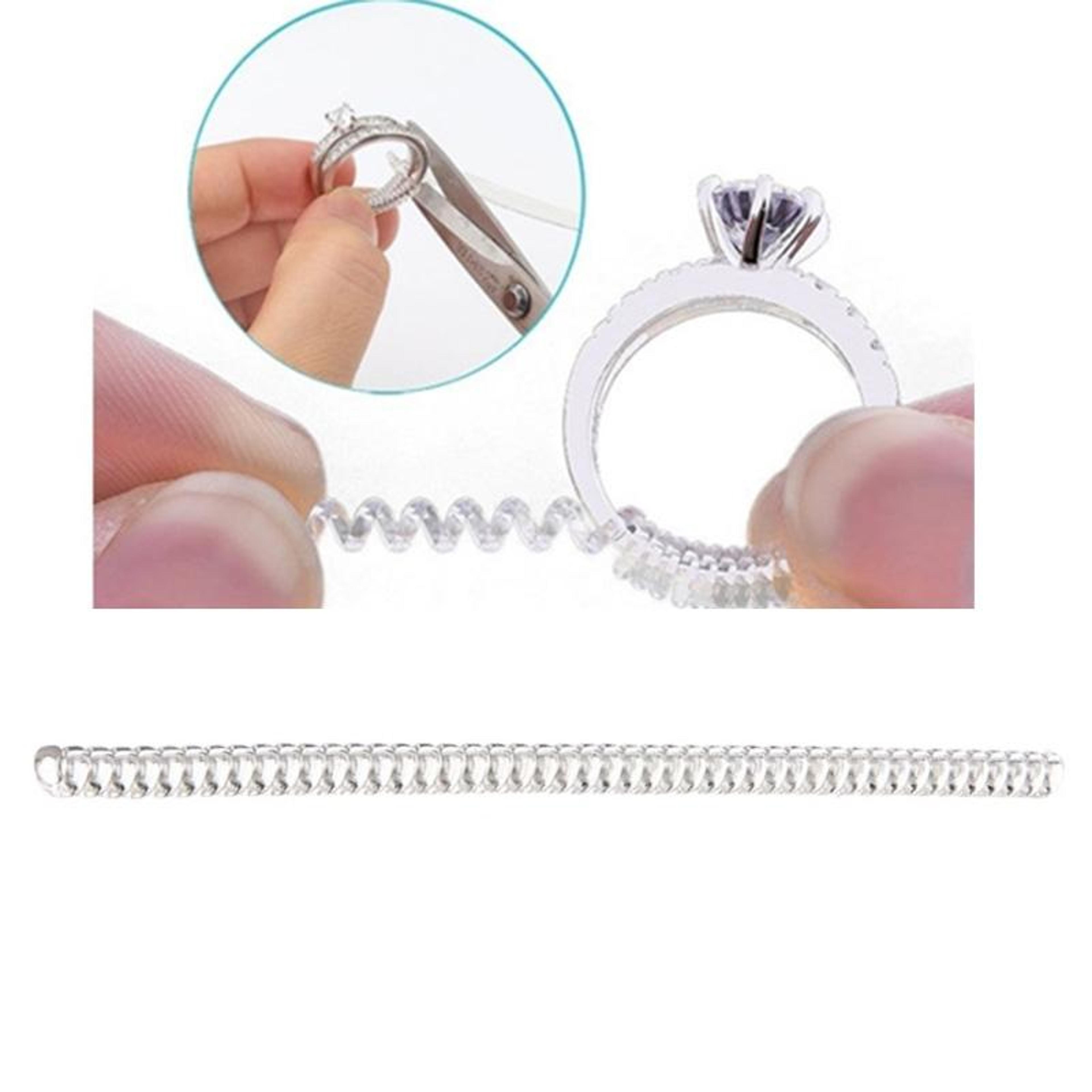 invisible ring size adjuster spiral ring tightener for loose rings and comfortable daily wear