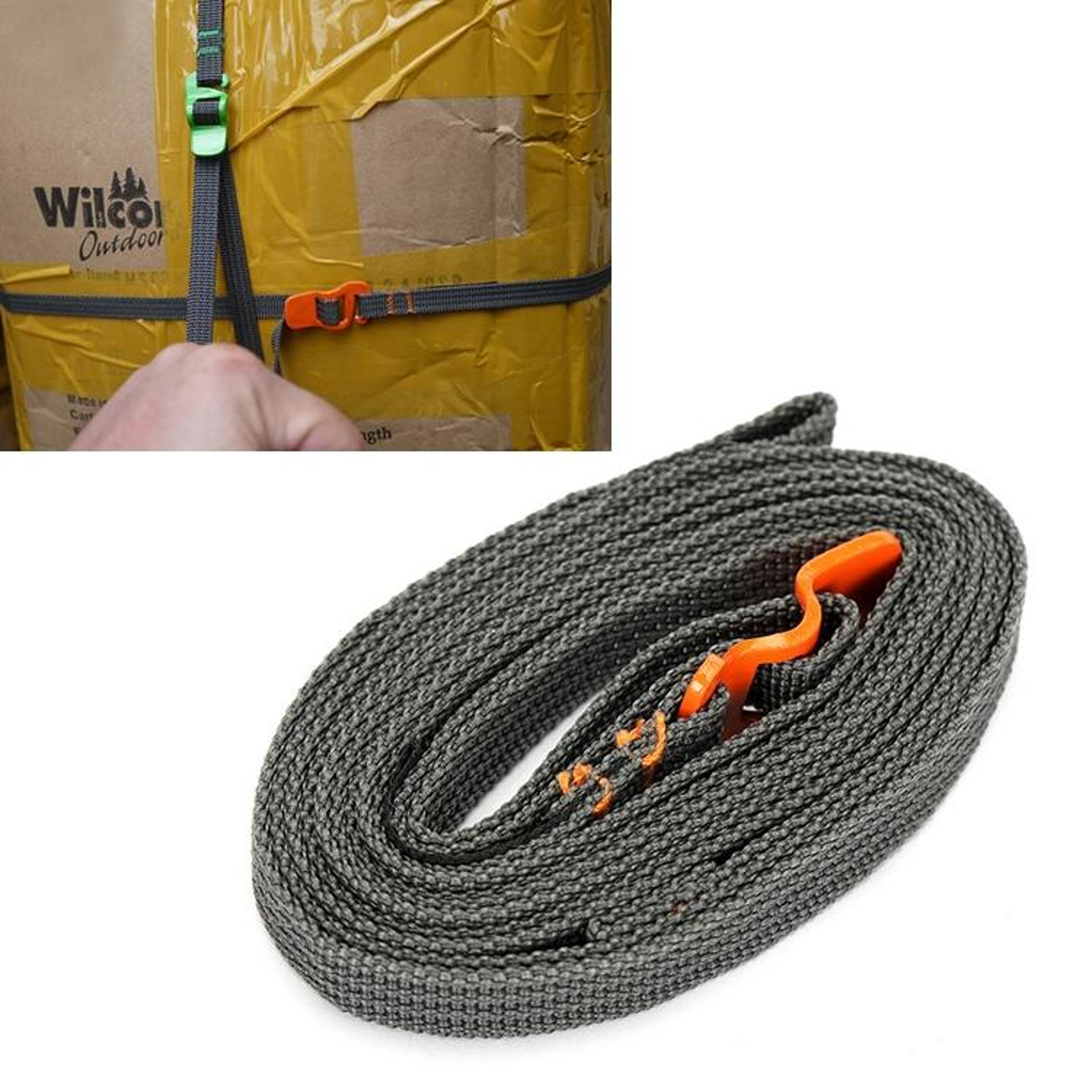 heavy duty camping gear straps quick release tie down for backpacks, bikes & outdoor luggage