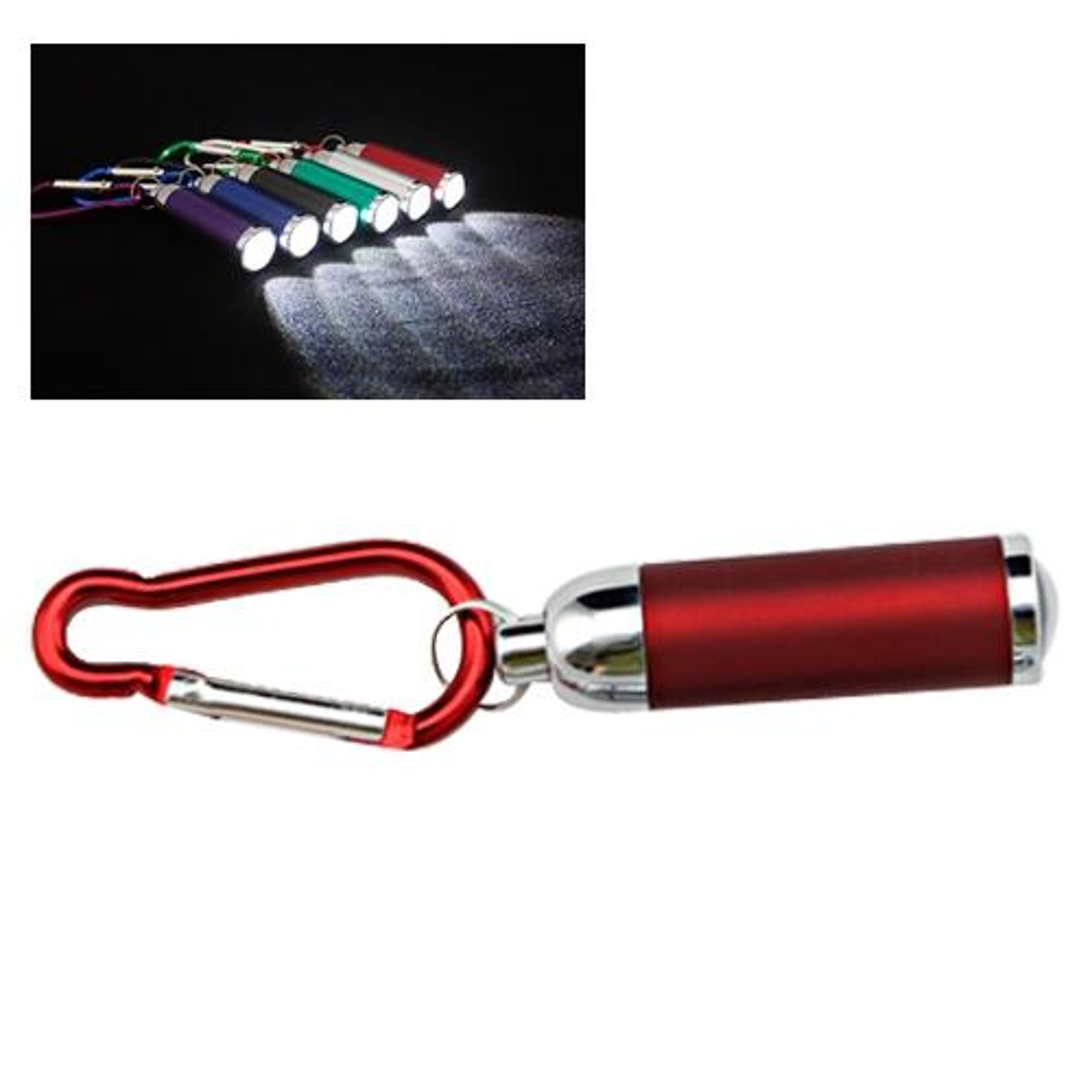 carabiner mini led zoom flashlight keychain torch for camping, hiking & emergency use