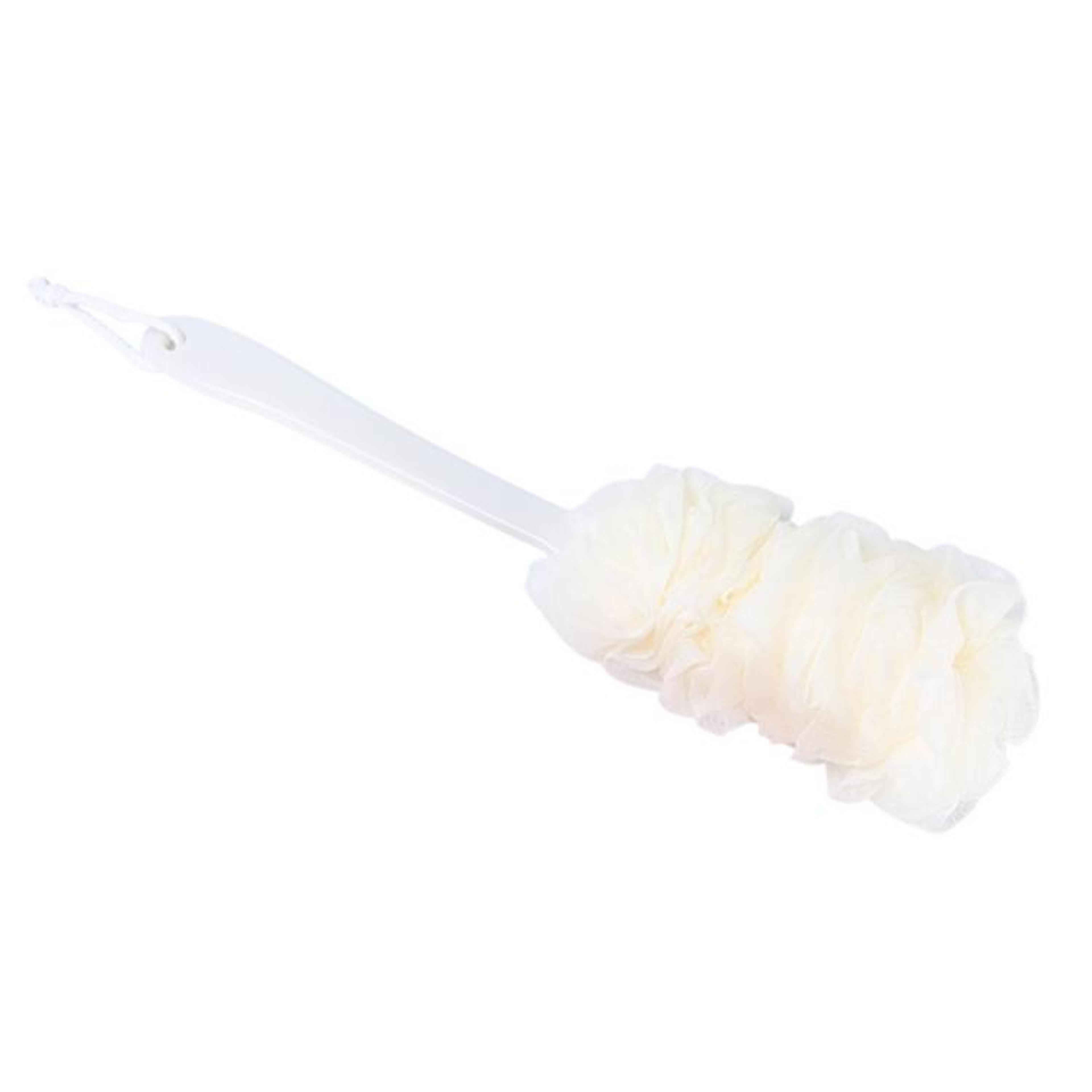 soft exfoliating bath brush with long handle for deep cleansing & smooth skin