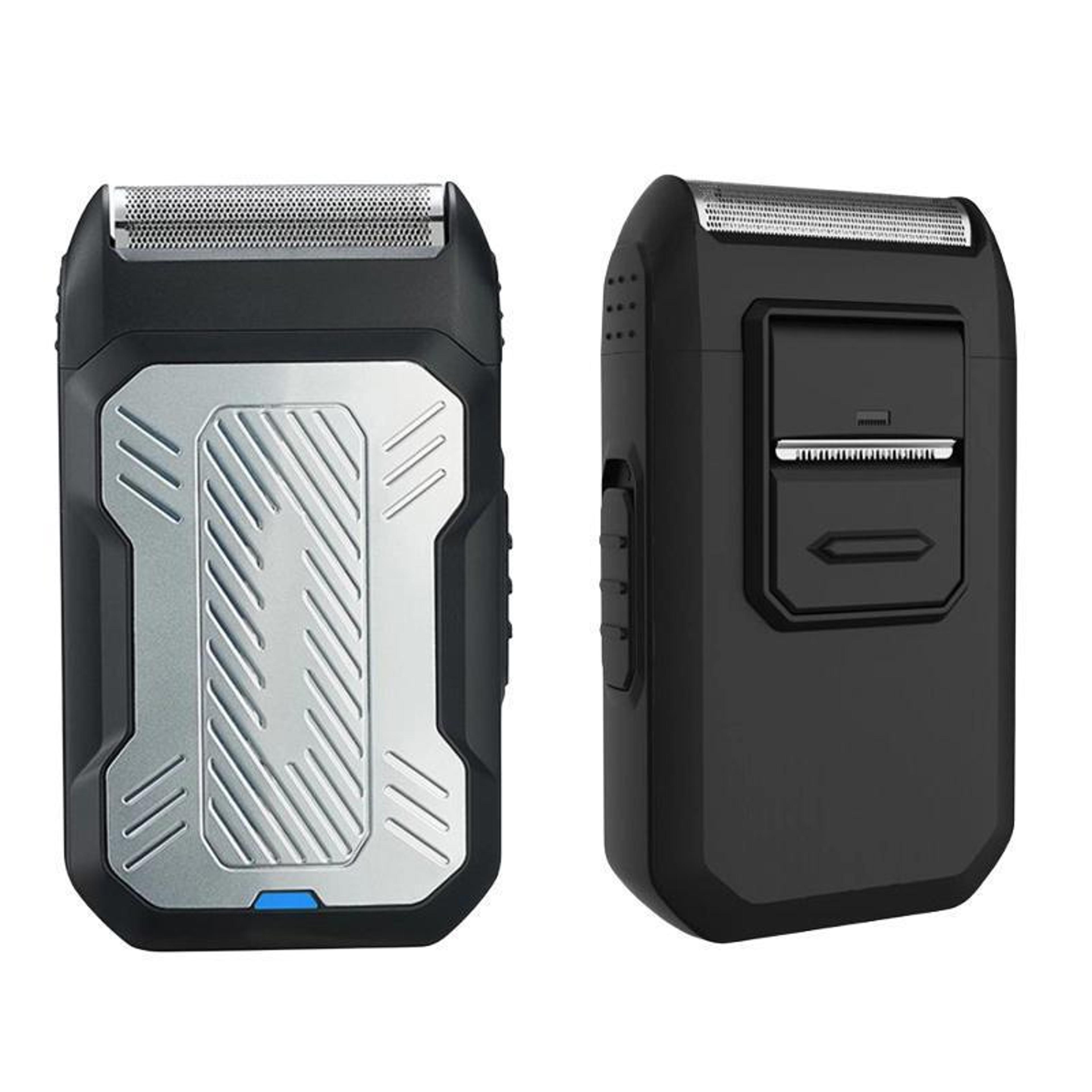 portable electric shaver for men with pop-up trimmer & usb-c rechargeable razor
