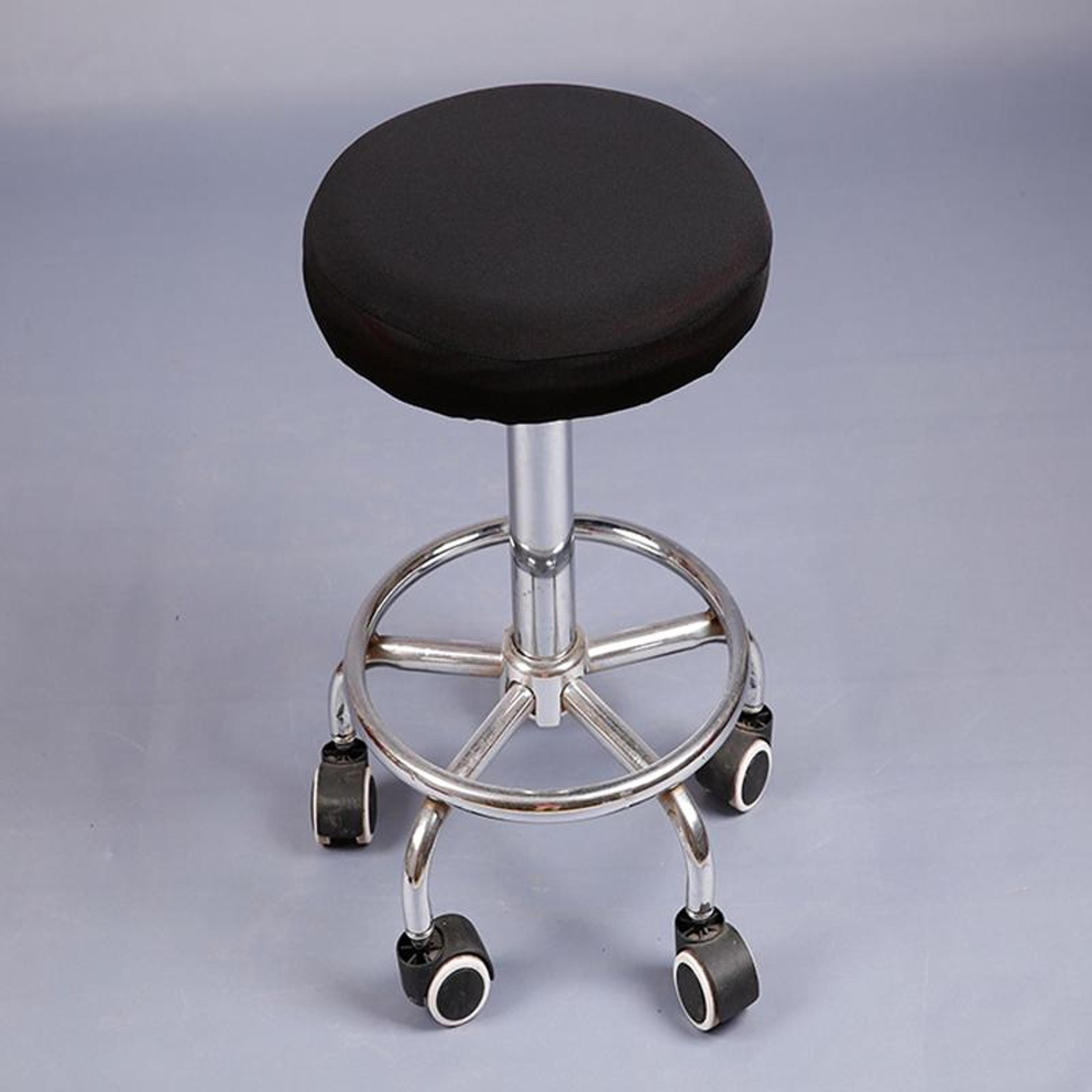 elastic round stool cover stretch seat protector for swivel chairs and bar stools