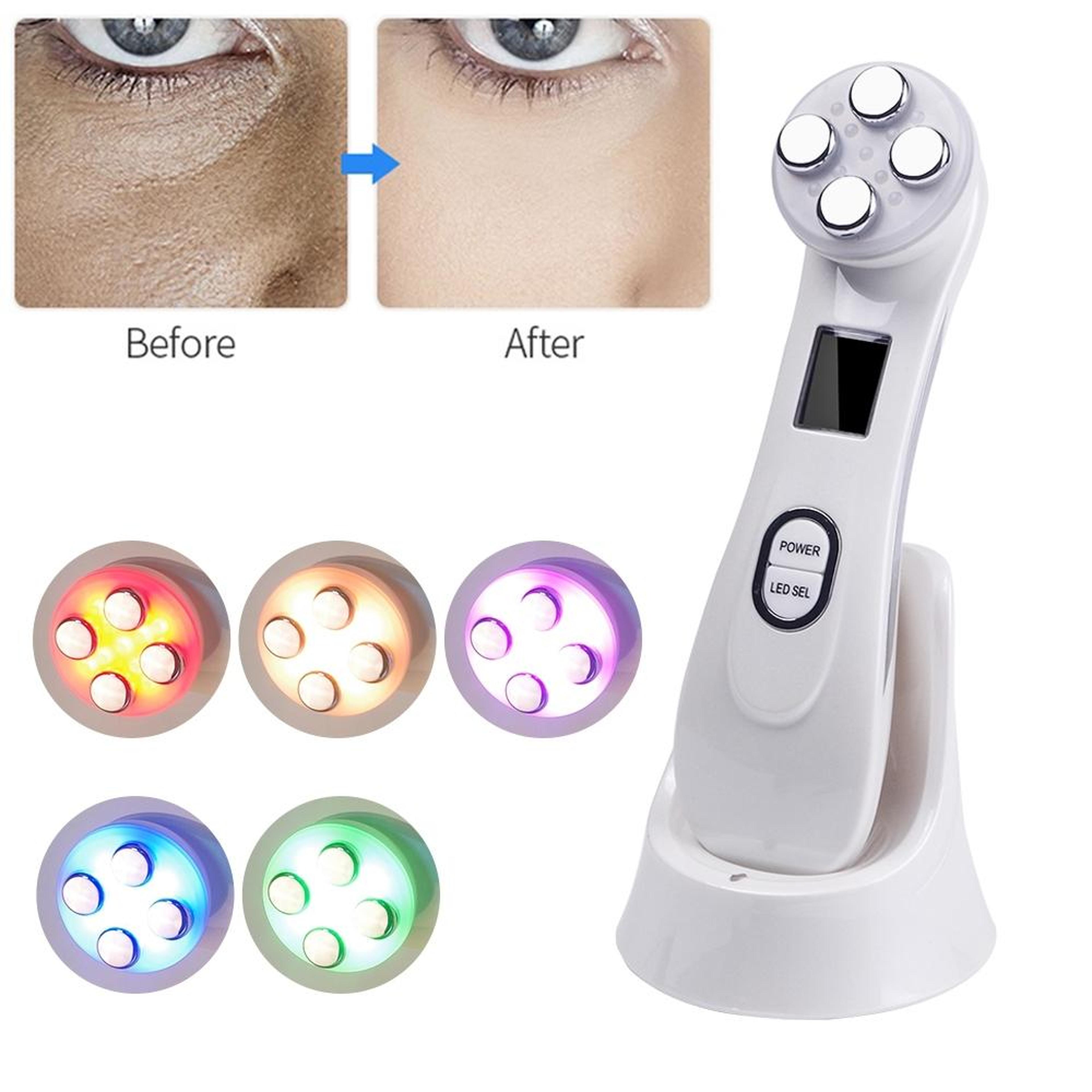 rf ems beauty pen with led photon therapy for skin tightening & wrinkle care