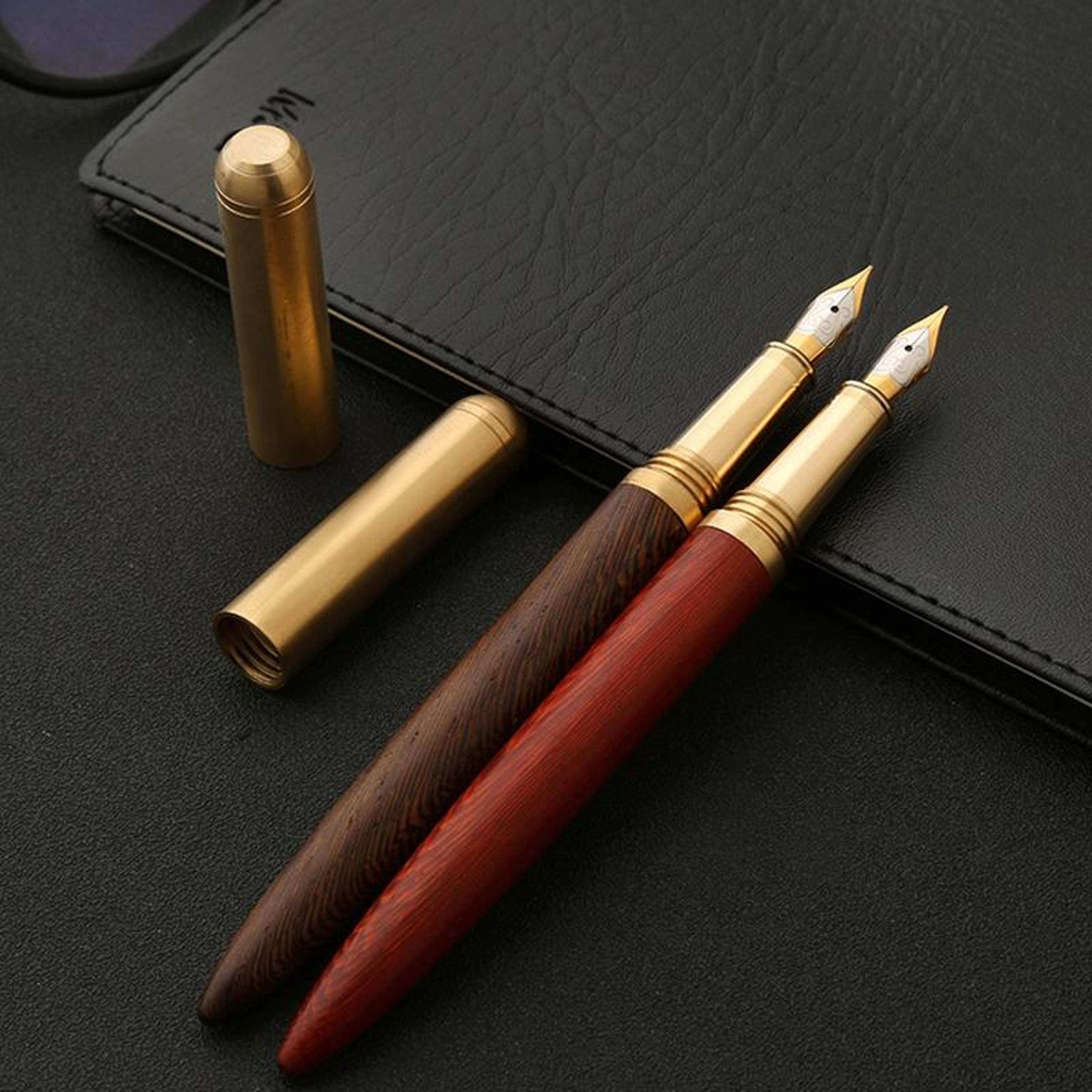 luxury wooden fountain pen 0.7mm elegant writing pen for office, school & gift giving