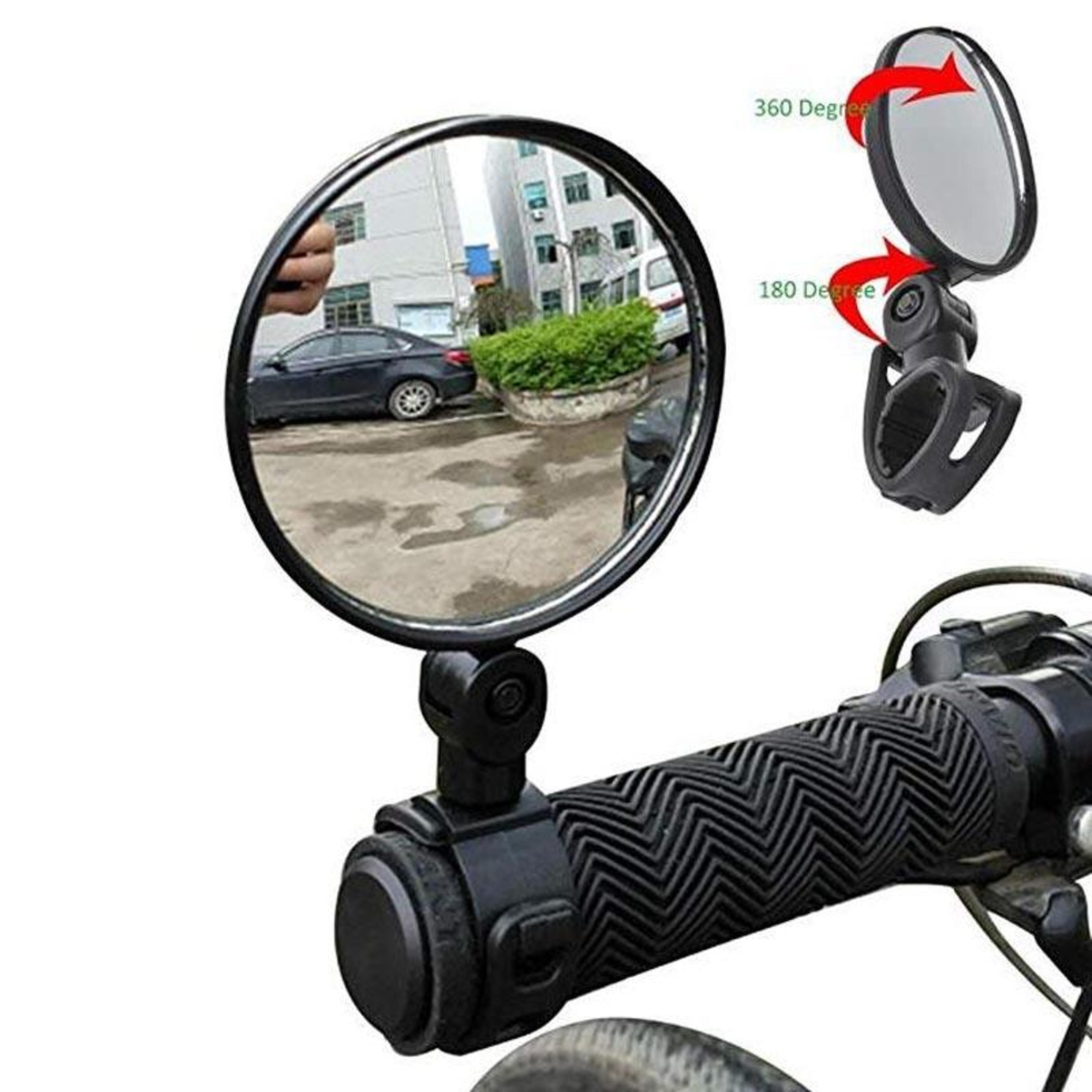 2pcs adjustable bike rear view mirror for scooter & bicycle handlebars