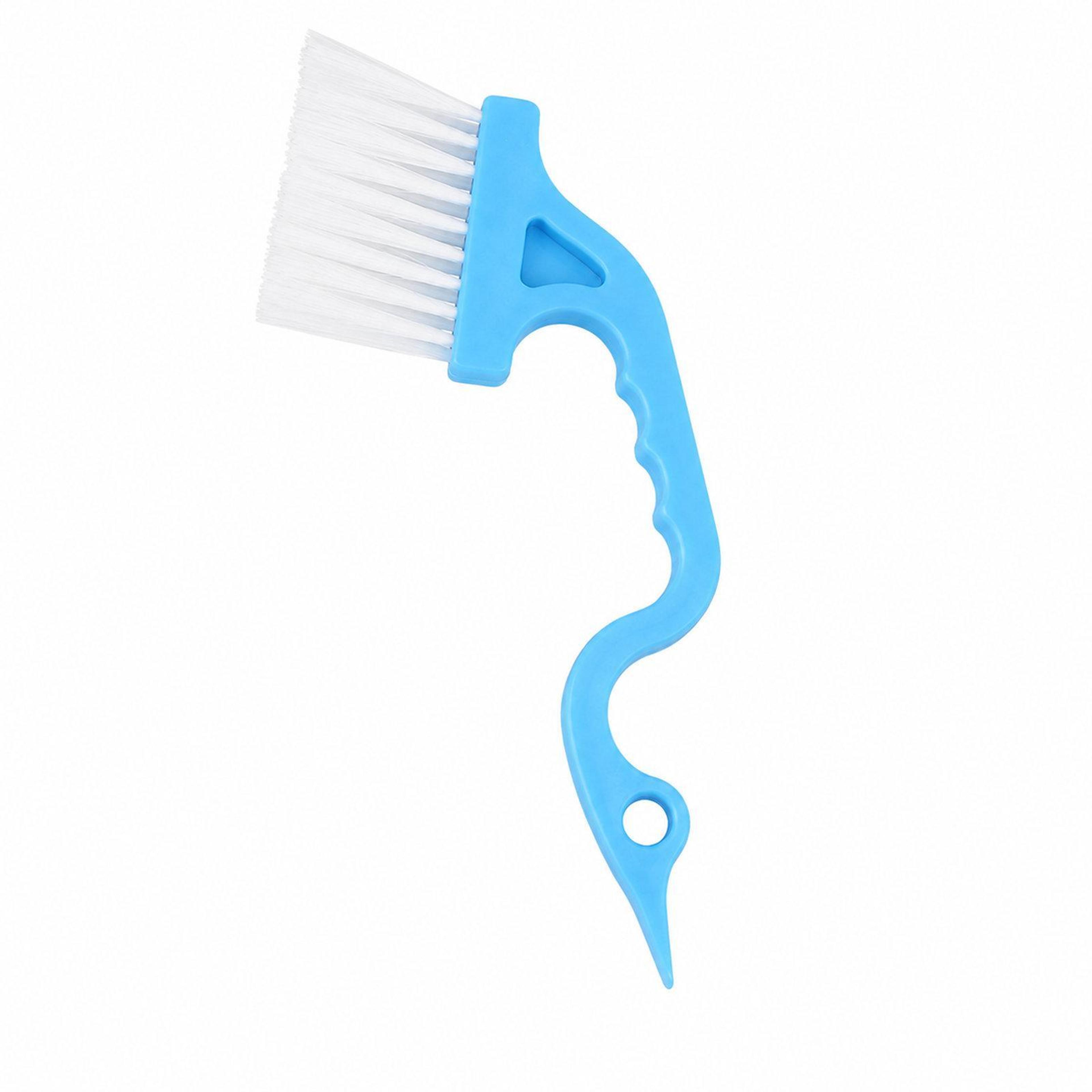 swan neck window track cleaning brush with scraper for deep crevice & groove cleaning