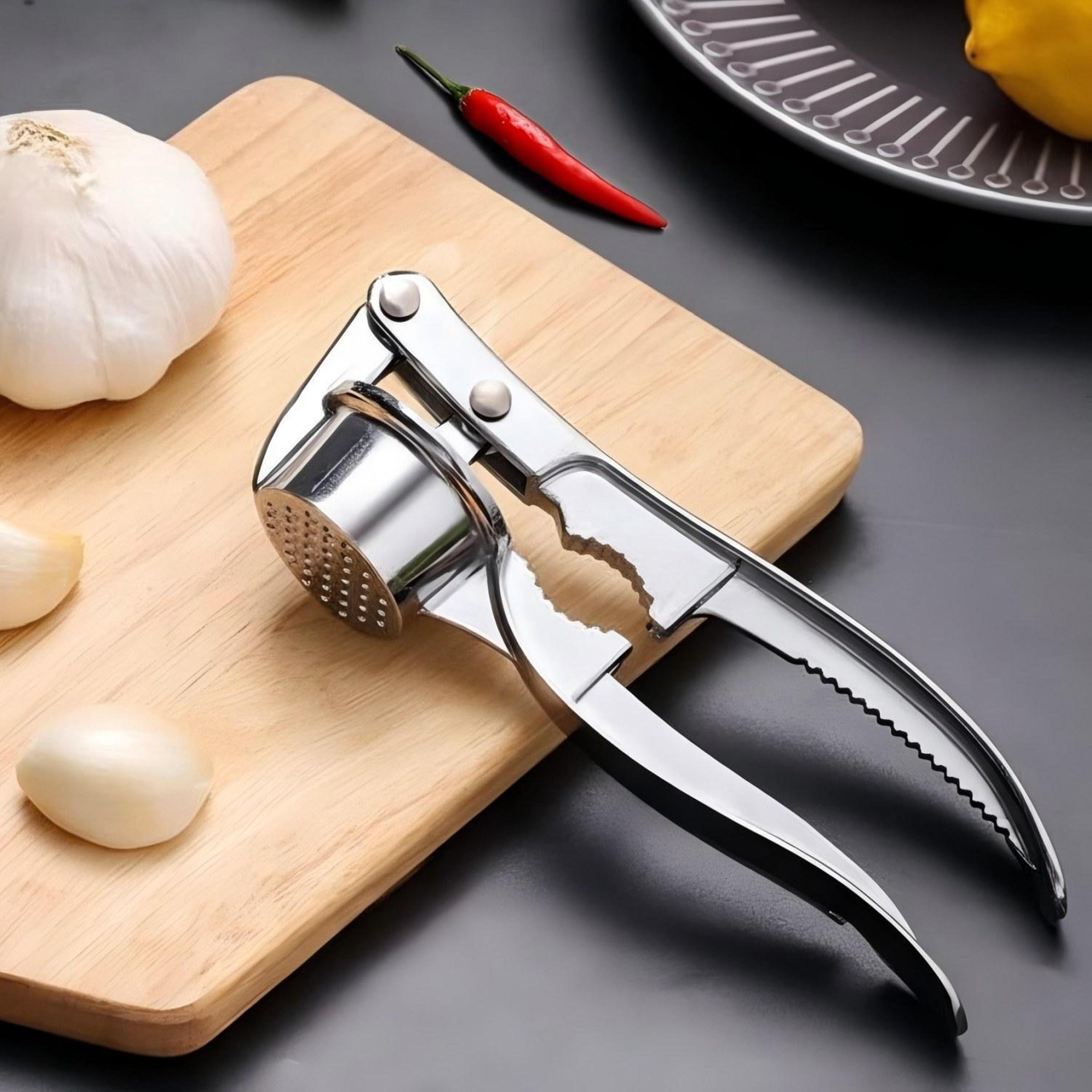 4-in-1 garlic press aluminum alloy manual crusher & slicer kitchen tool