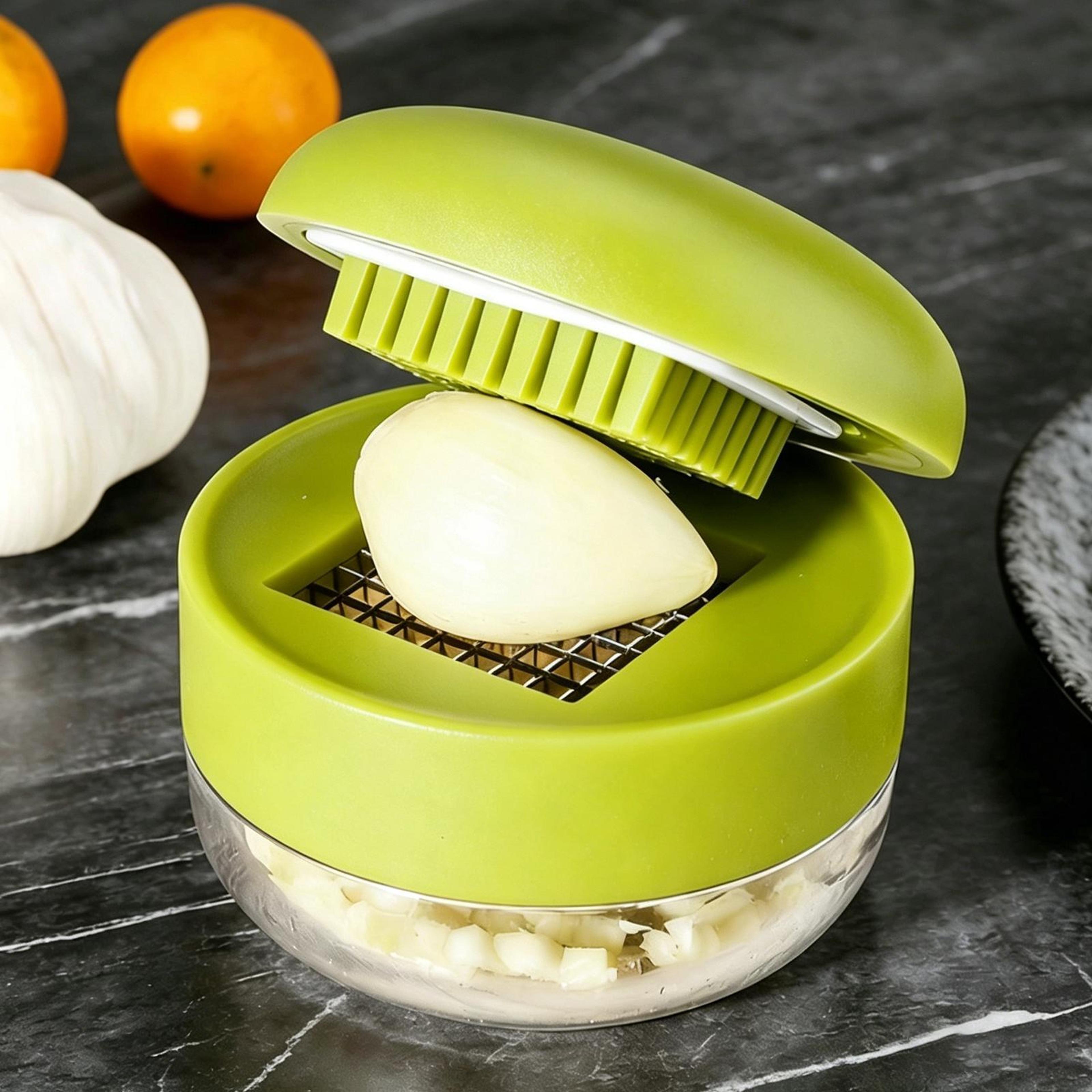 stainless steel garlic press crusher easy clean manual garlic mincer kitchen tool