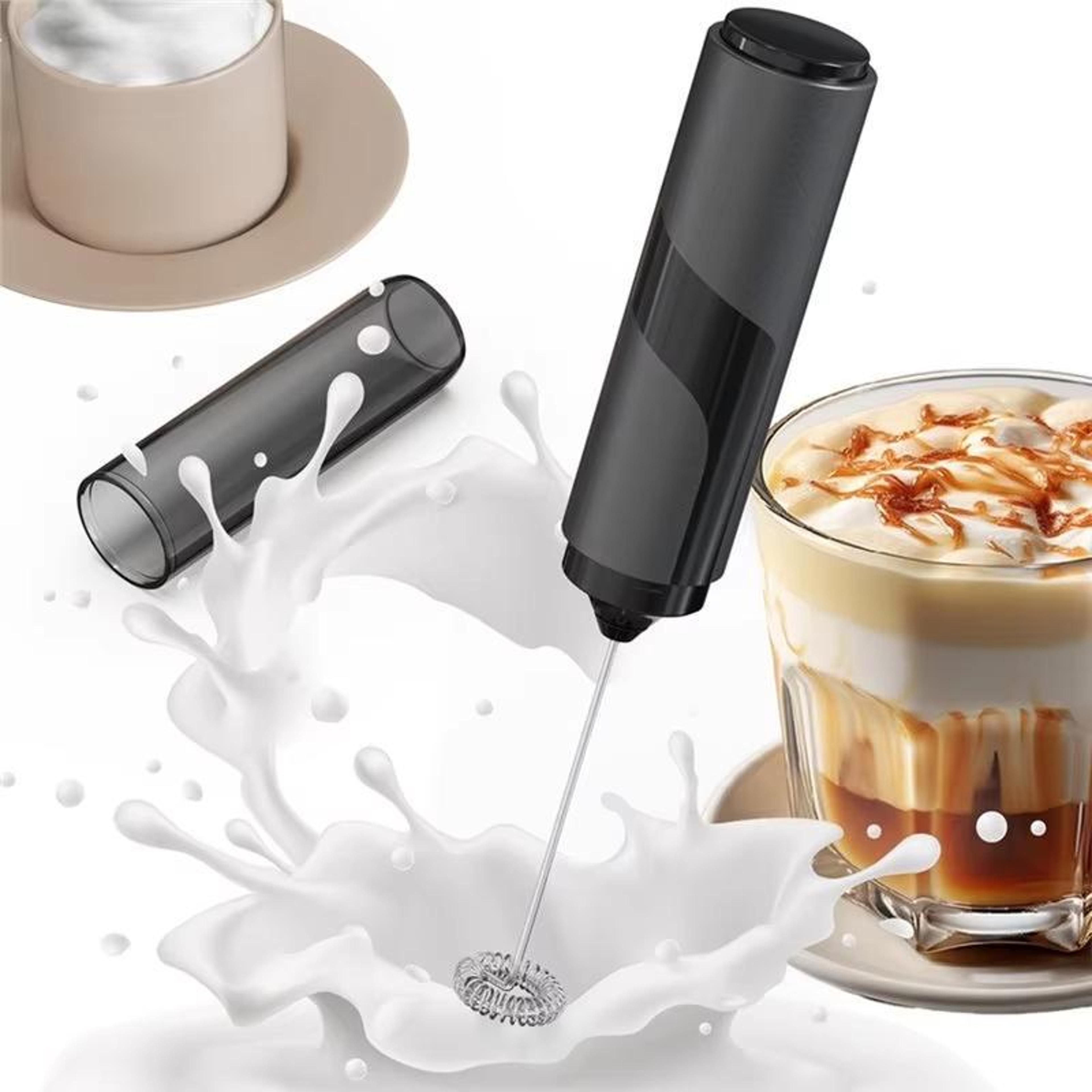 handheld milk frother electric coffee whisk for lattes, matcha & home baking
