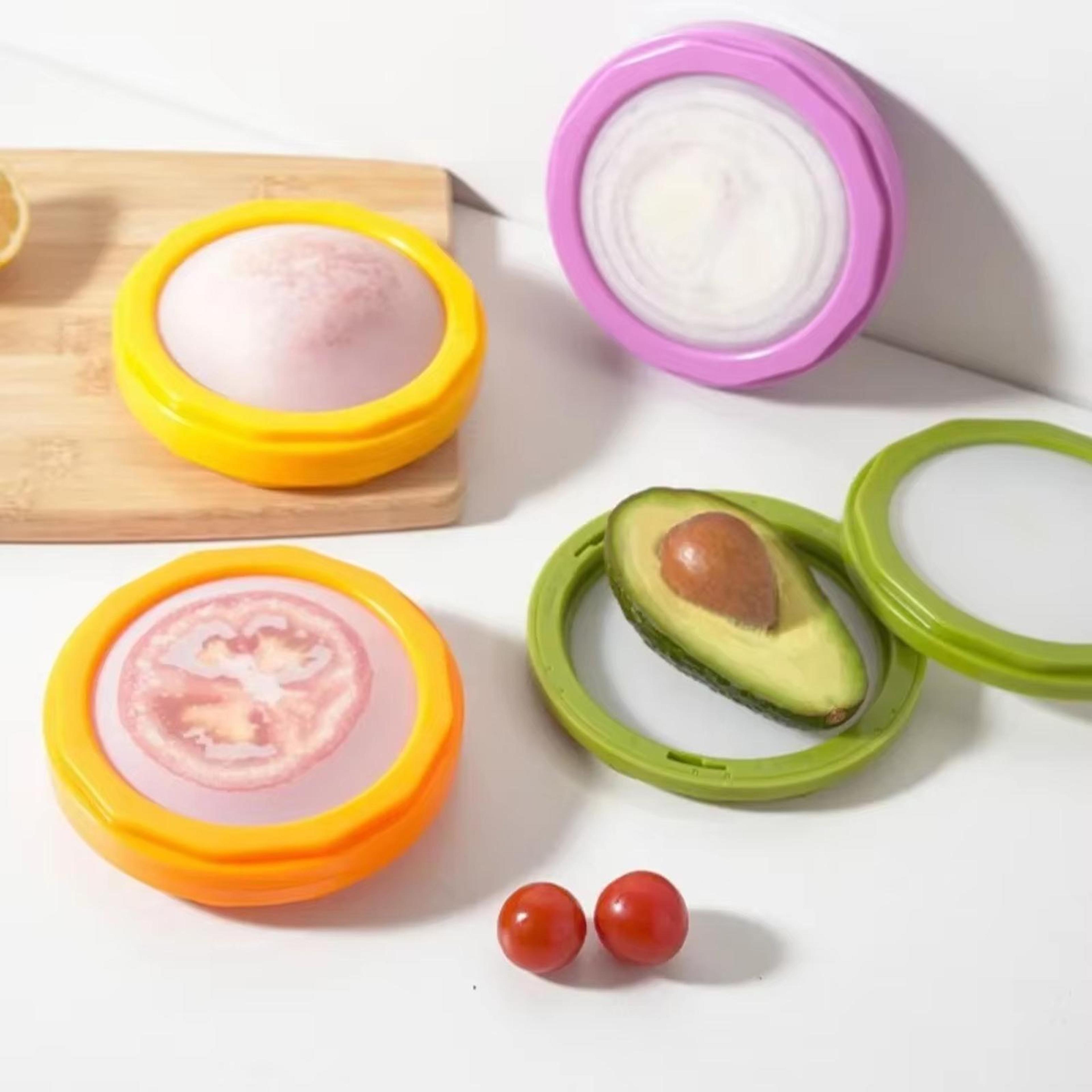 airtight food storage containers set of 4 for fridge organization and fresh food keeping