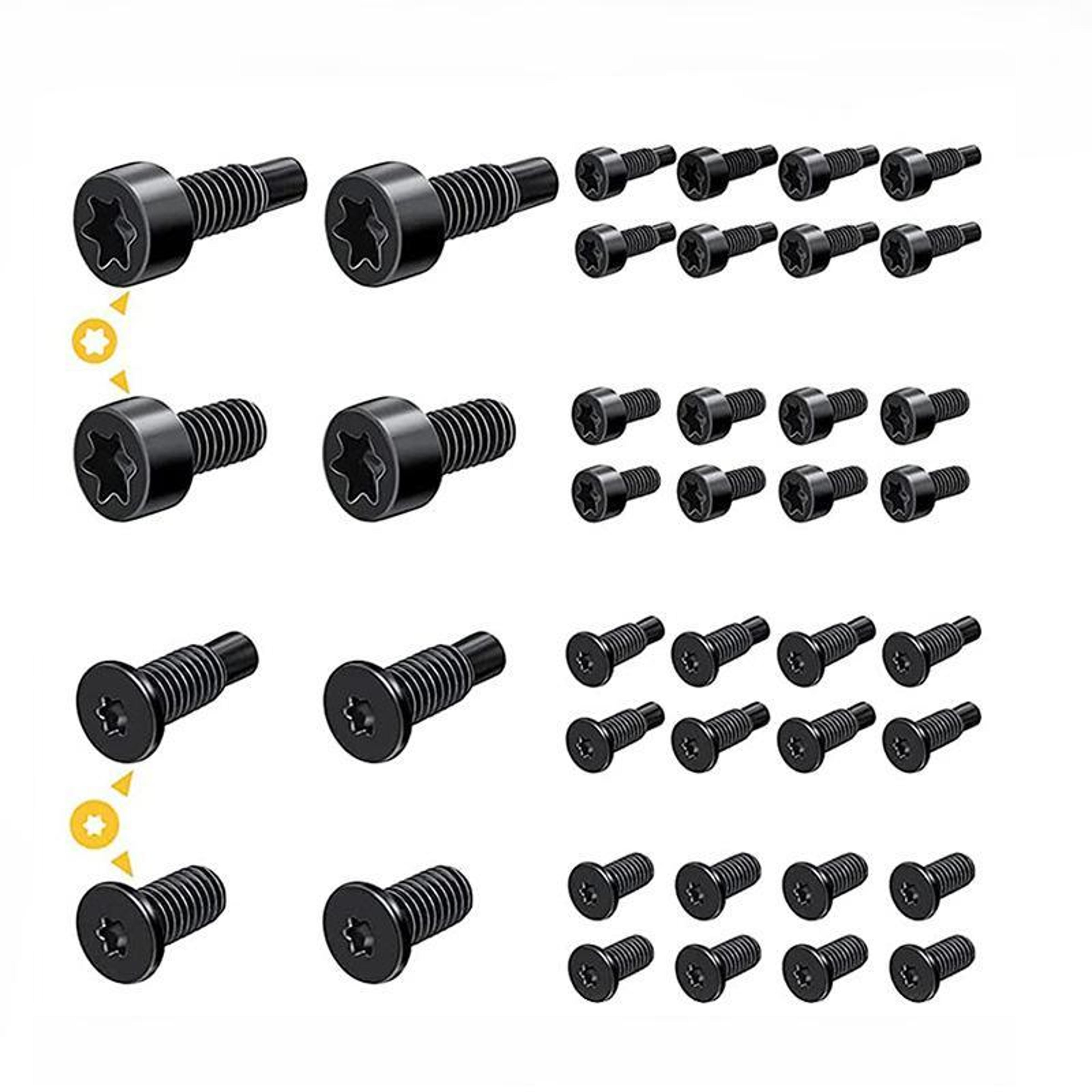40pcs security torx screws kit for ring doorbell & camera mounts with tamper-proof anti-theft design