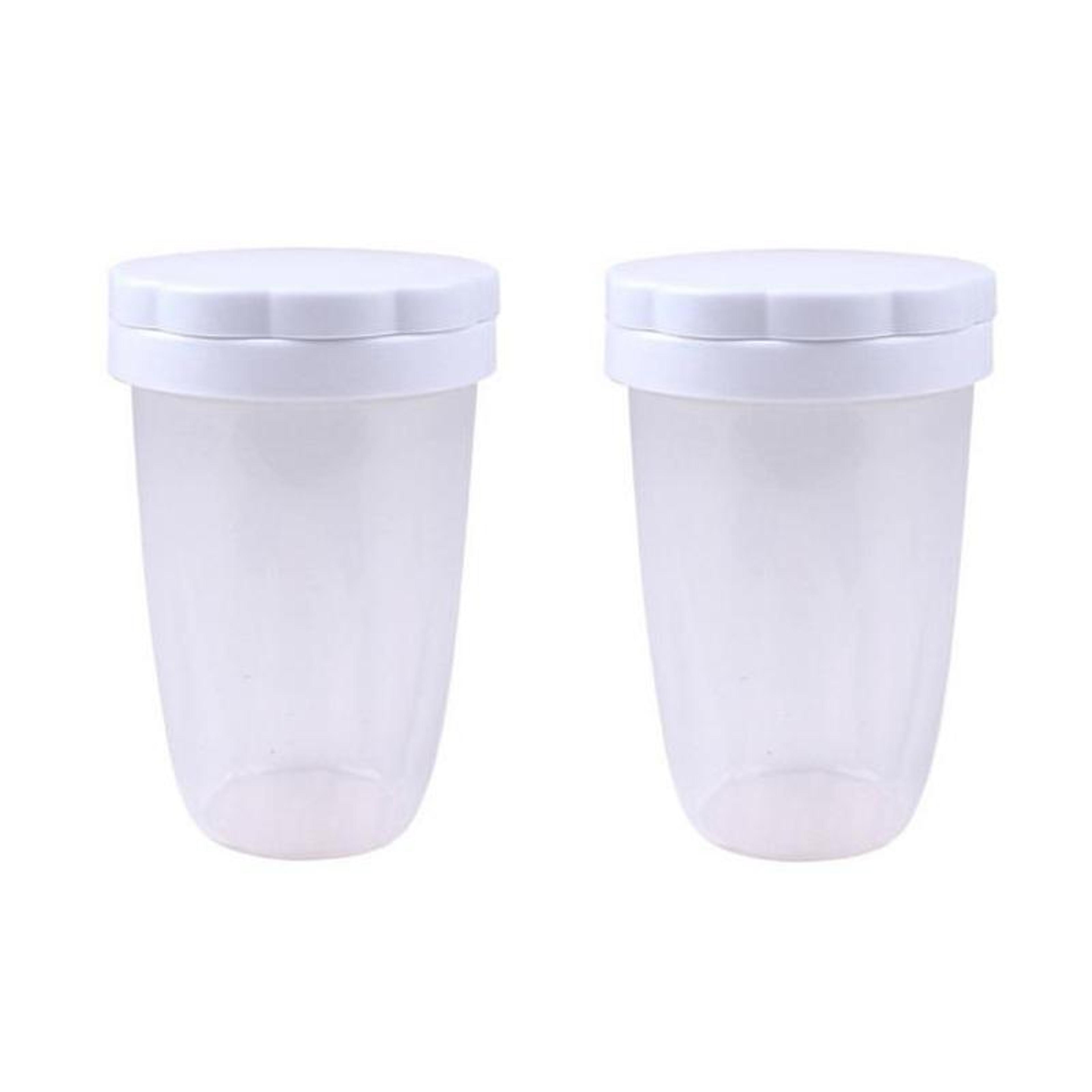 2pcs powder sugar shaker & flour sifter for baking, cocoa dusting and coffee decoration