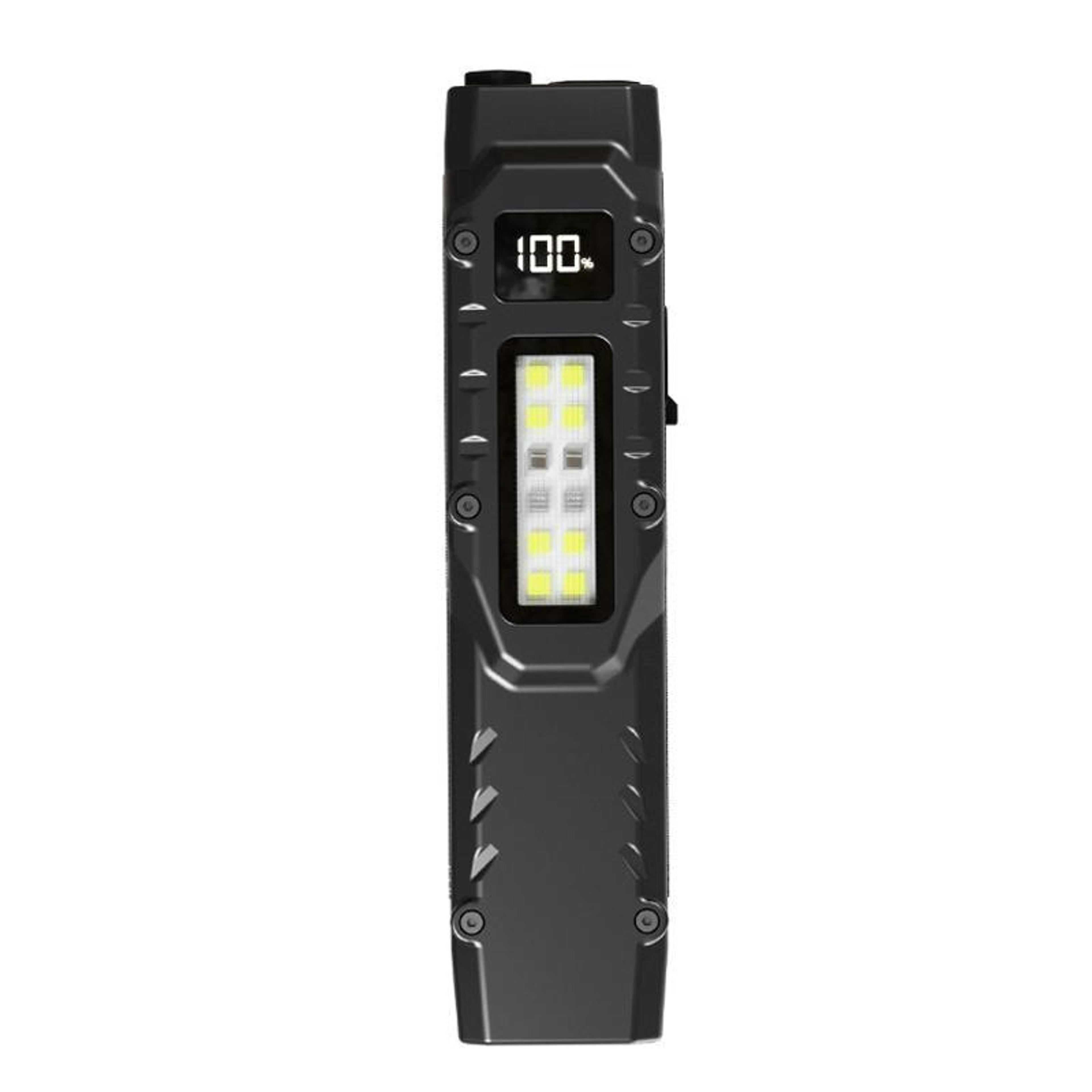 rechargeable edc flashlight with uv light, sos modes & pocket pen clip