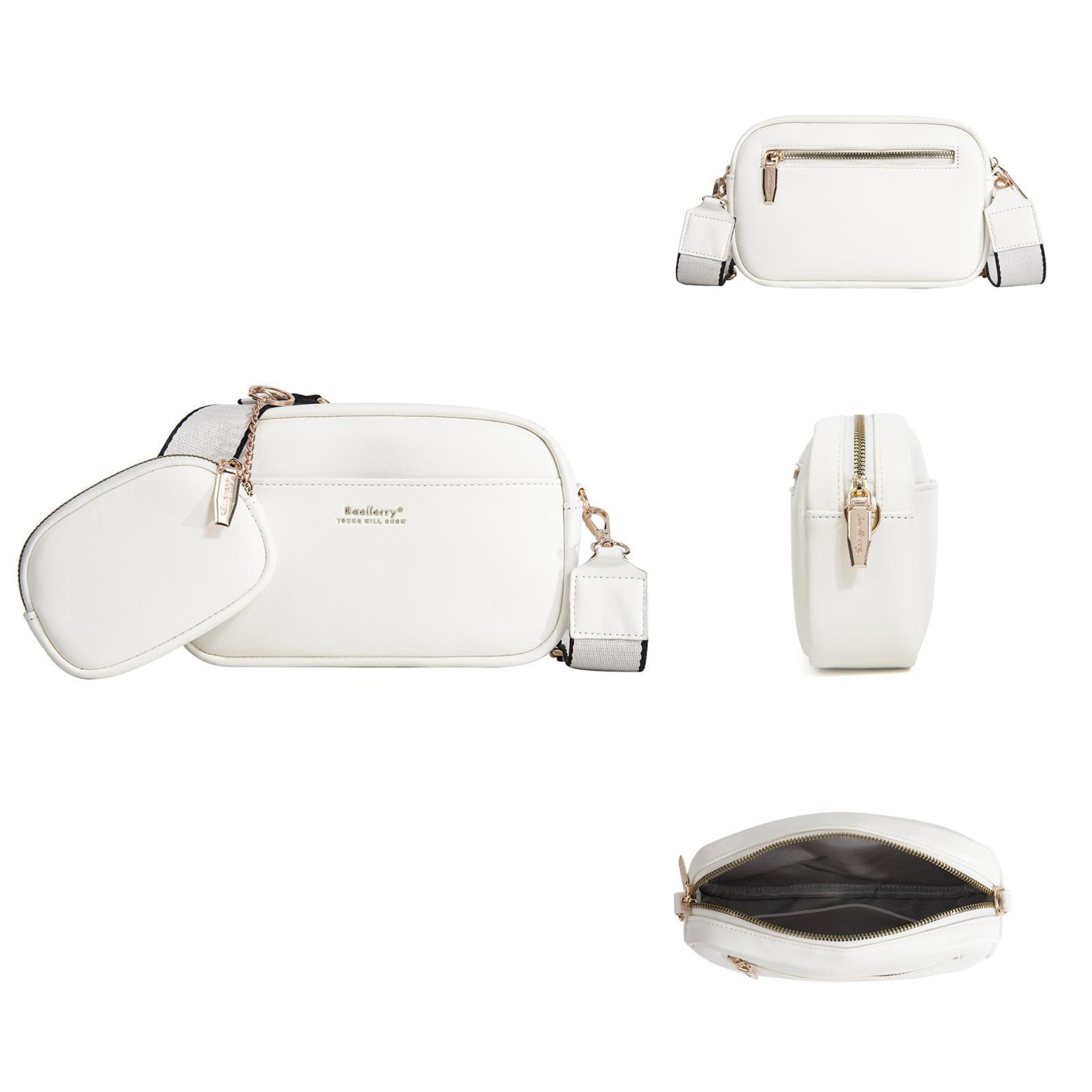 ladies pu crossbody bag – small square, large capacity