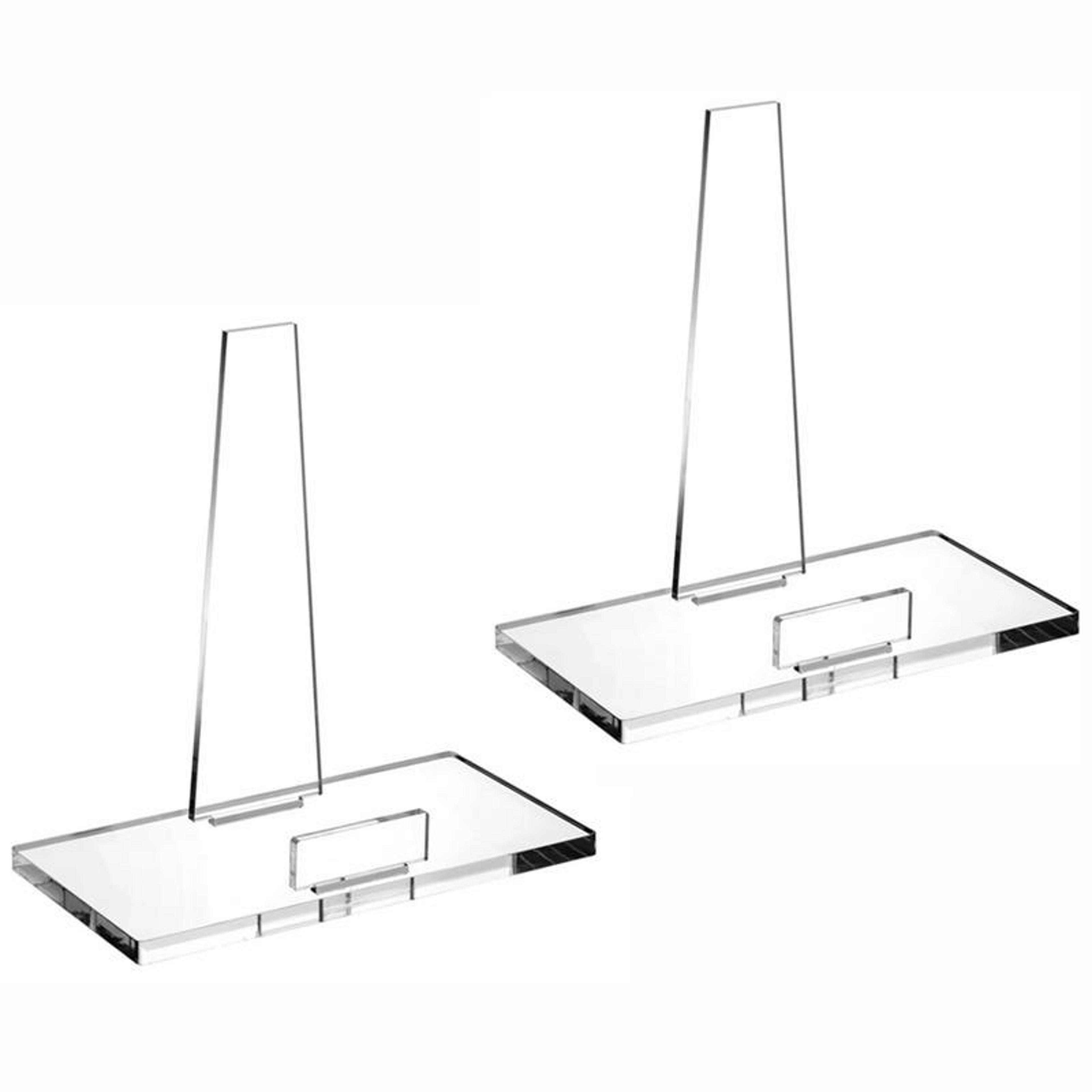 2pcs acrylic picture frame display stand for photos, books & decorative plates
