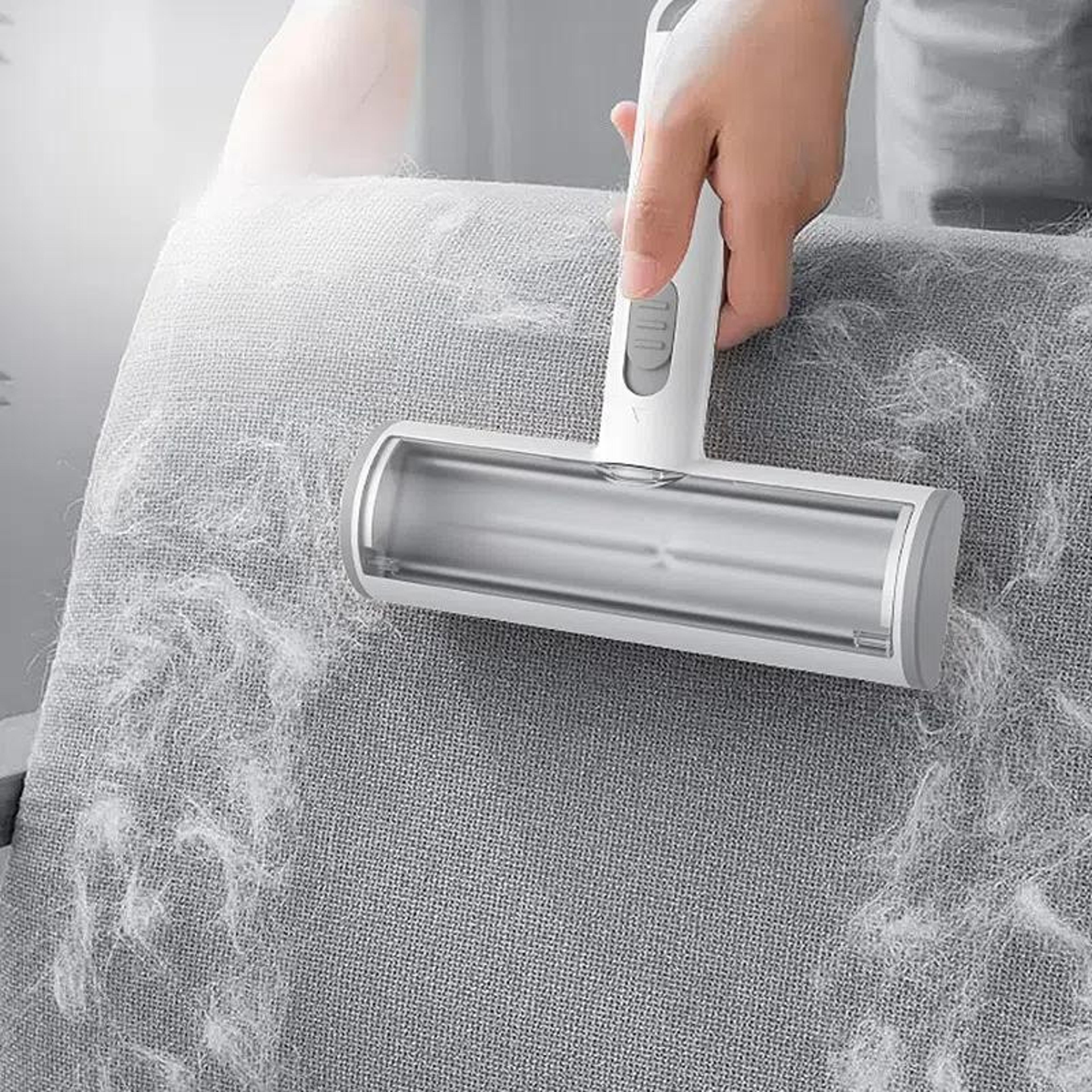 reusable pet hair remover roller for furniture, clothes & bedding