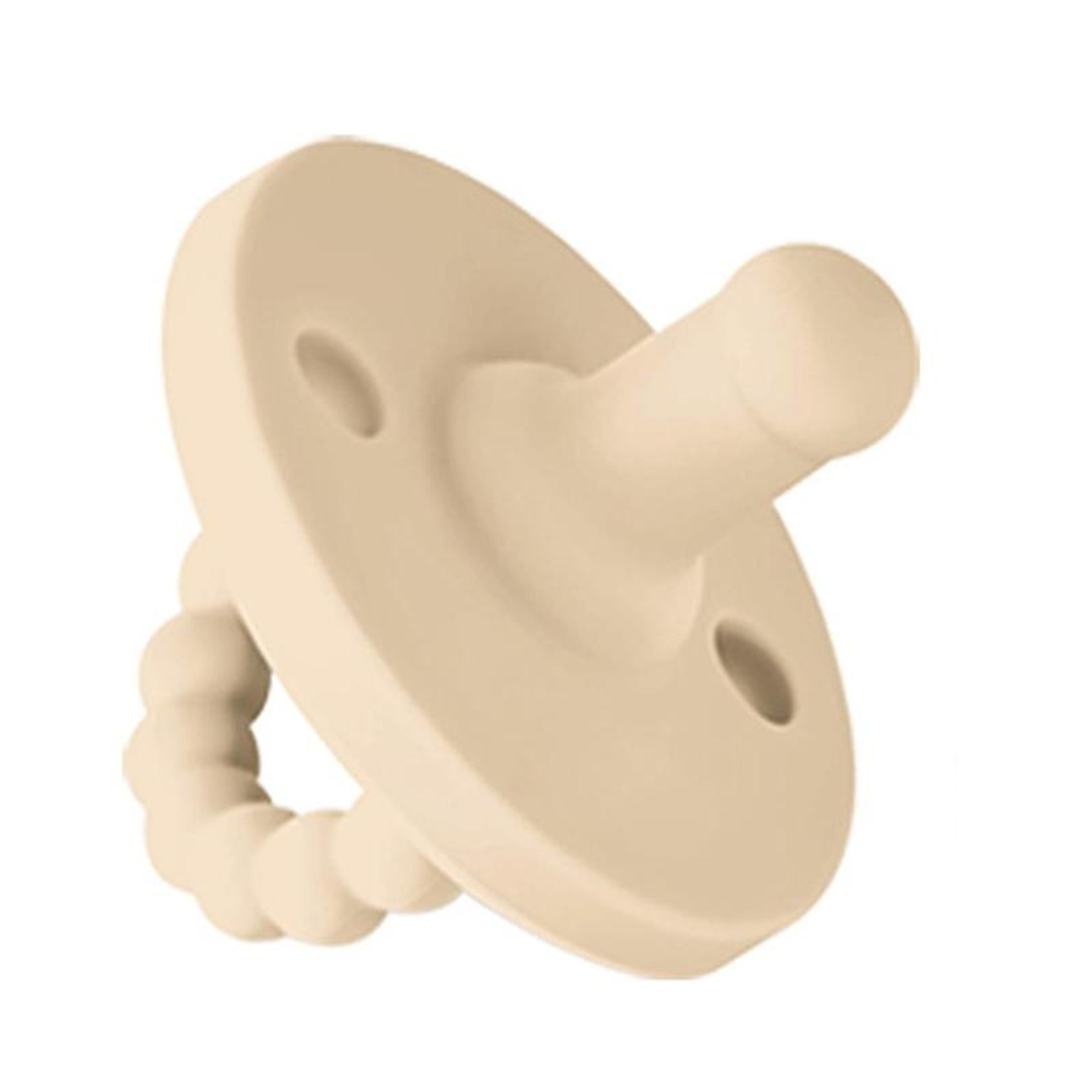 breast like silicone baby pacifier for 6+ months soft comfort soother