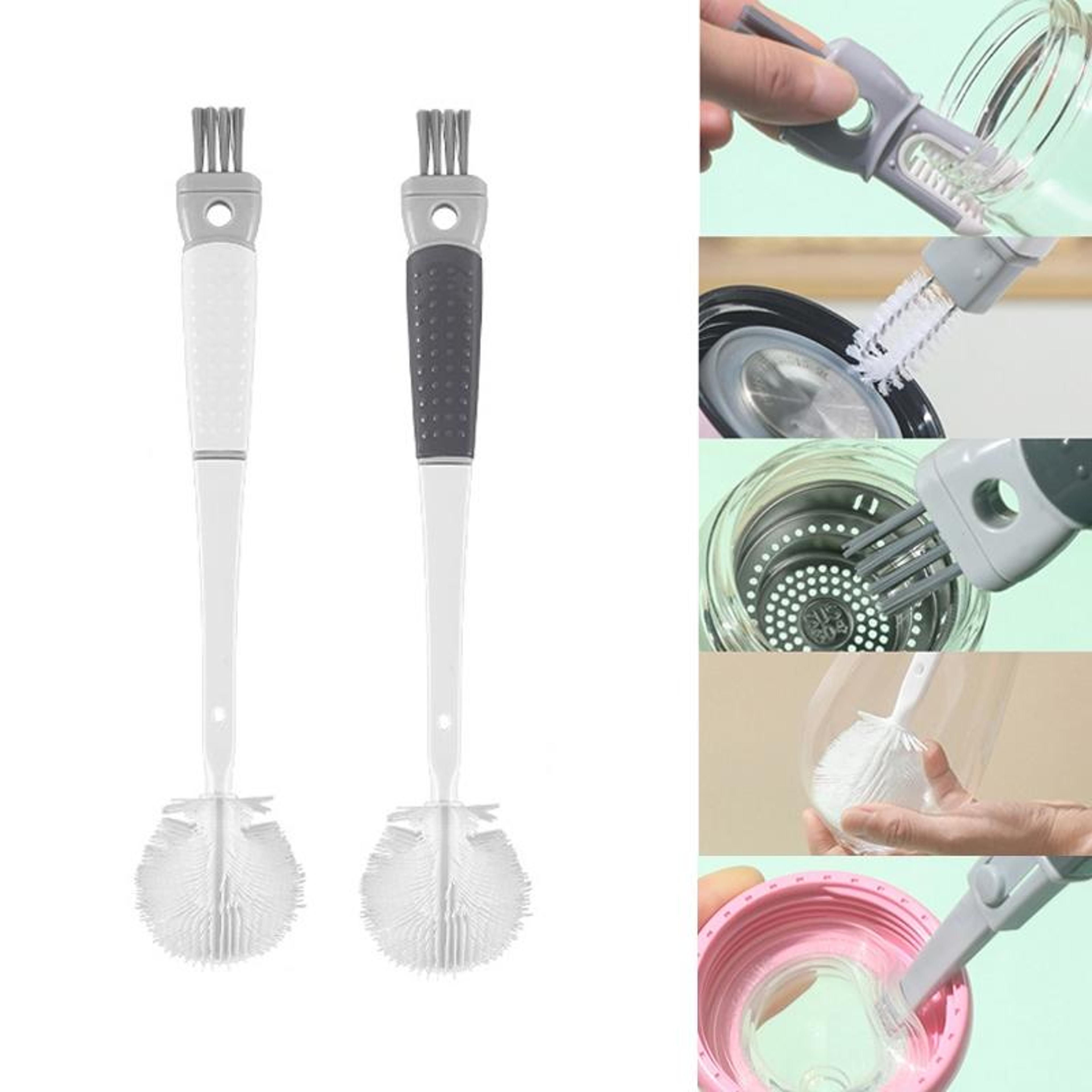 5-in-1 long handle bottle cleaning brush for cups, water bottles & kettles