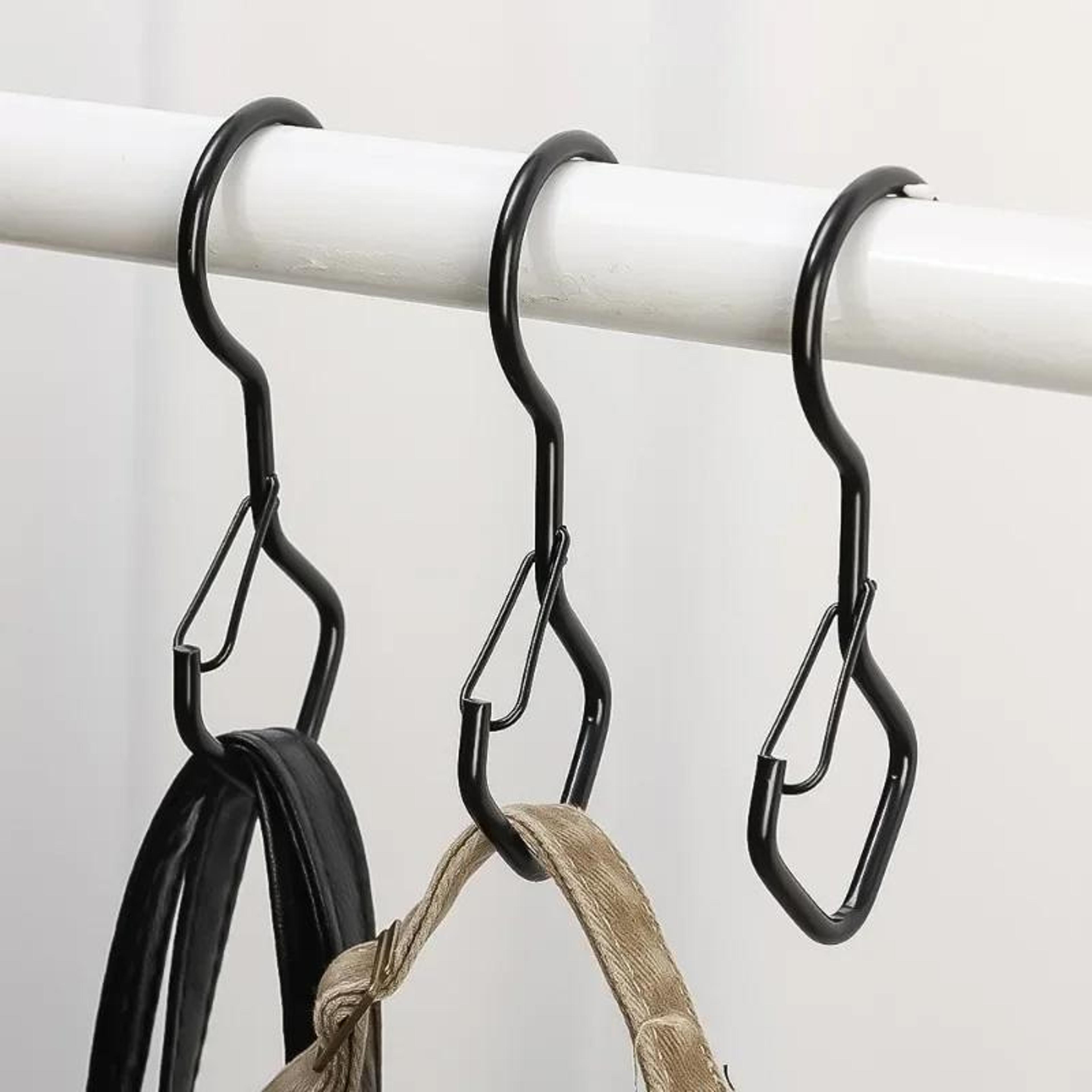 windproof safety buckle s hooks heavy duty metal hanging hooks 2pcs