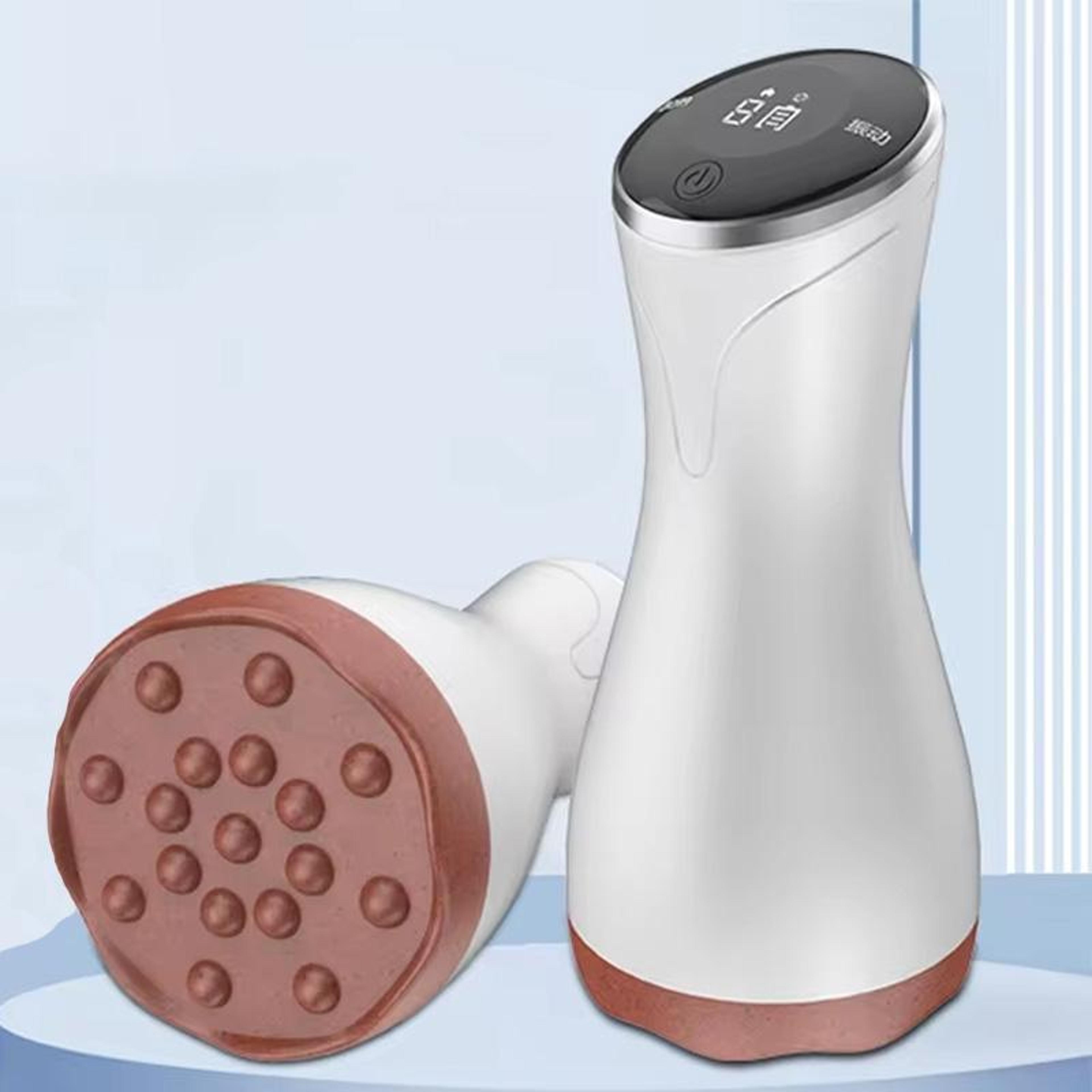 handheld electric hot compress gua sha body massager, 9 speed vibration relief