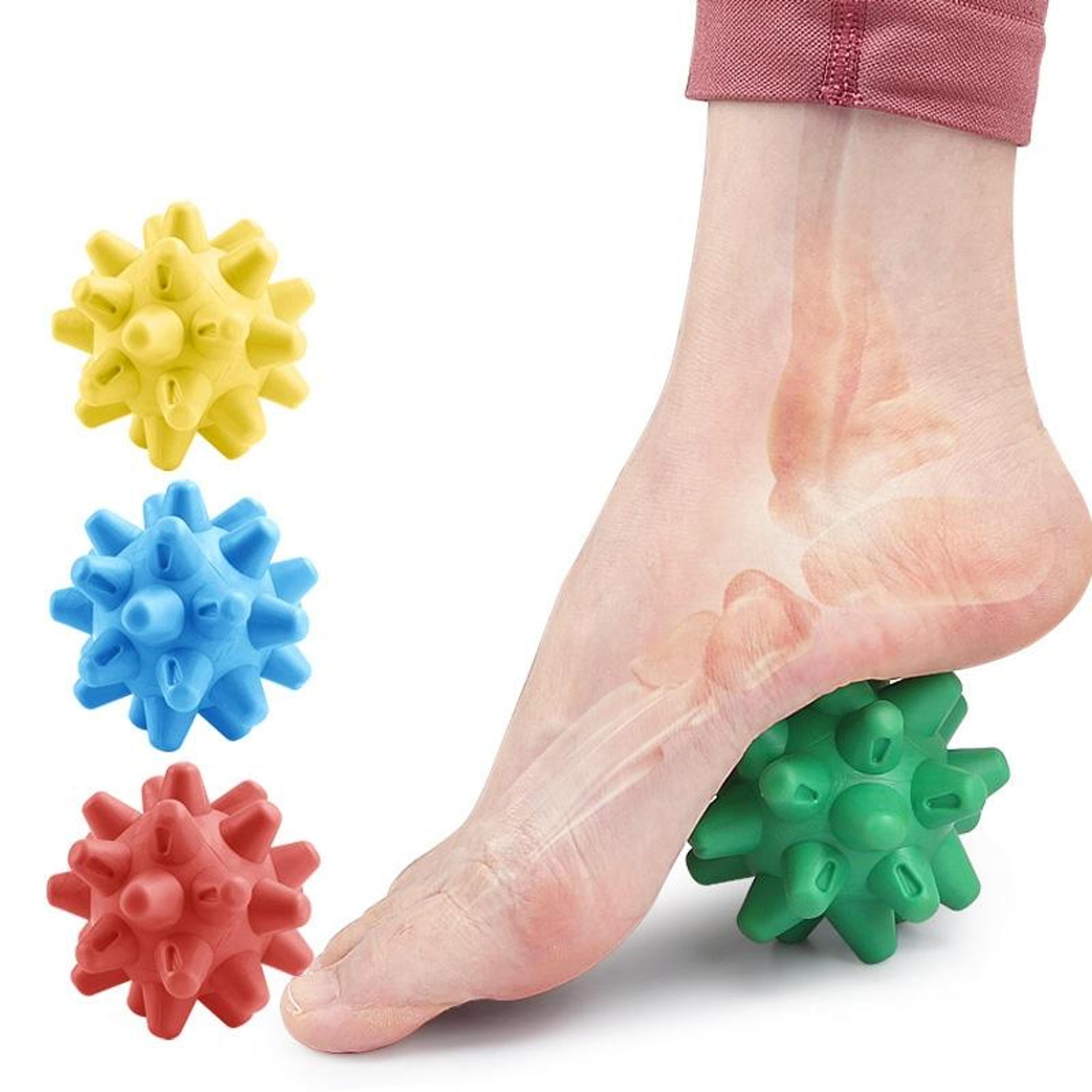 deep tissue hedgehog massage ball, plantar fascia & myofascial release tool